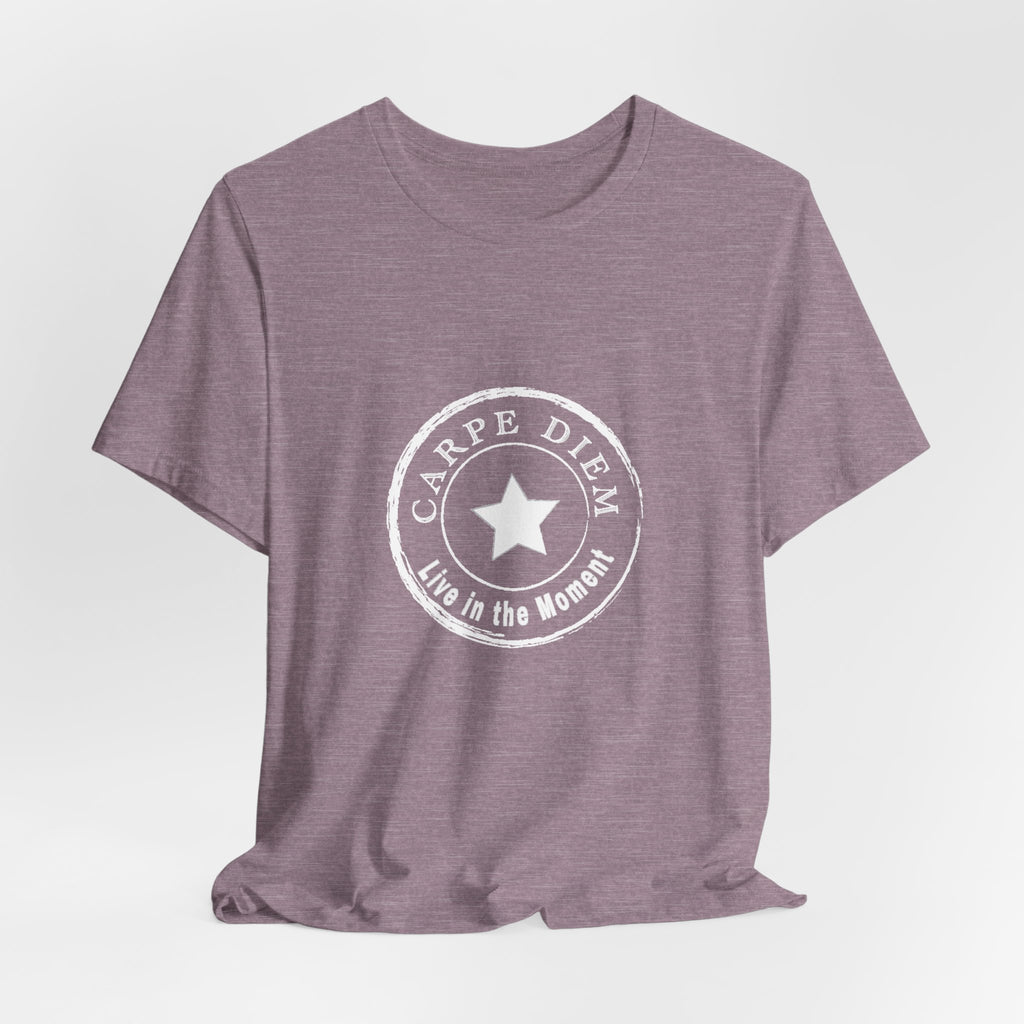 Carpe Diem Live in the Moment Graphic Jersey Short Sleeve Tee