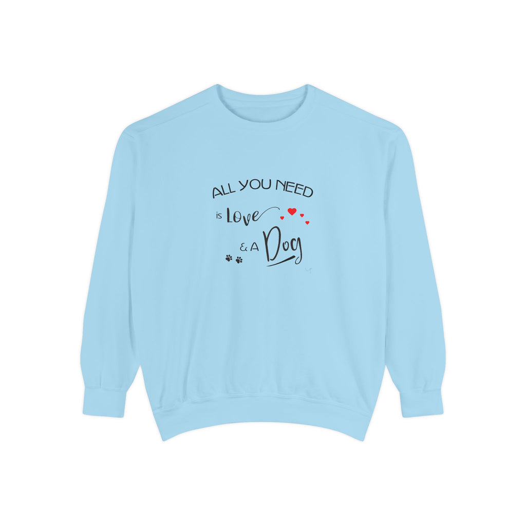 All You Need Is Love and a Dog Graphic Hoodie - Unisex Heavy Blend™ Hooded Sweatshirt