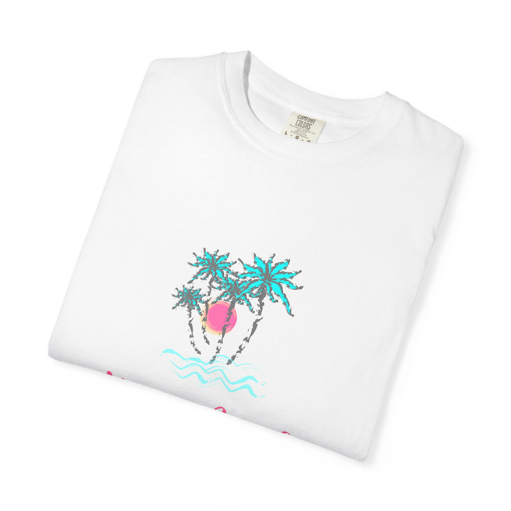Hello Beach Graphic Unisex Garment-Dyed T-shirt