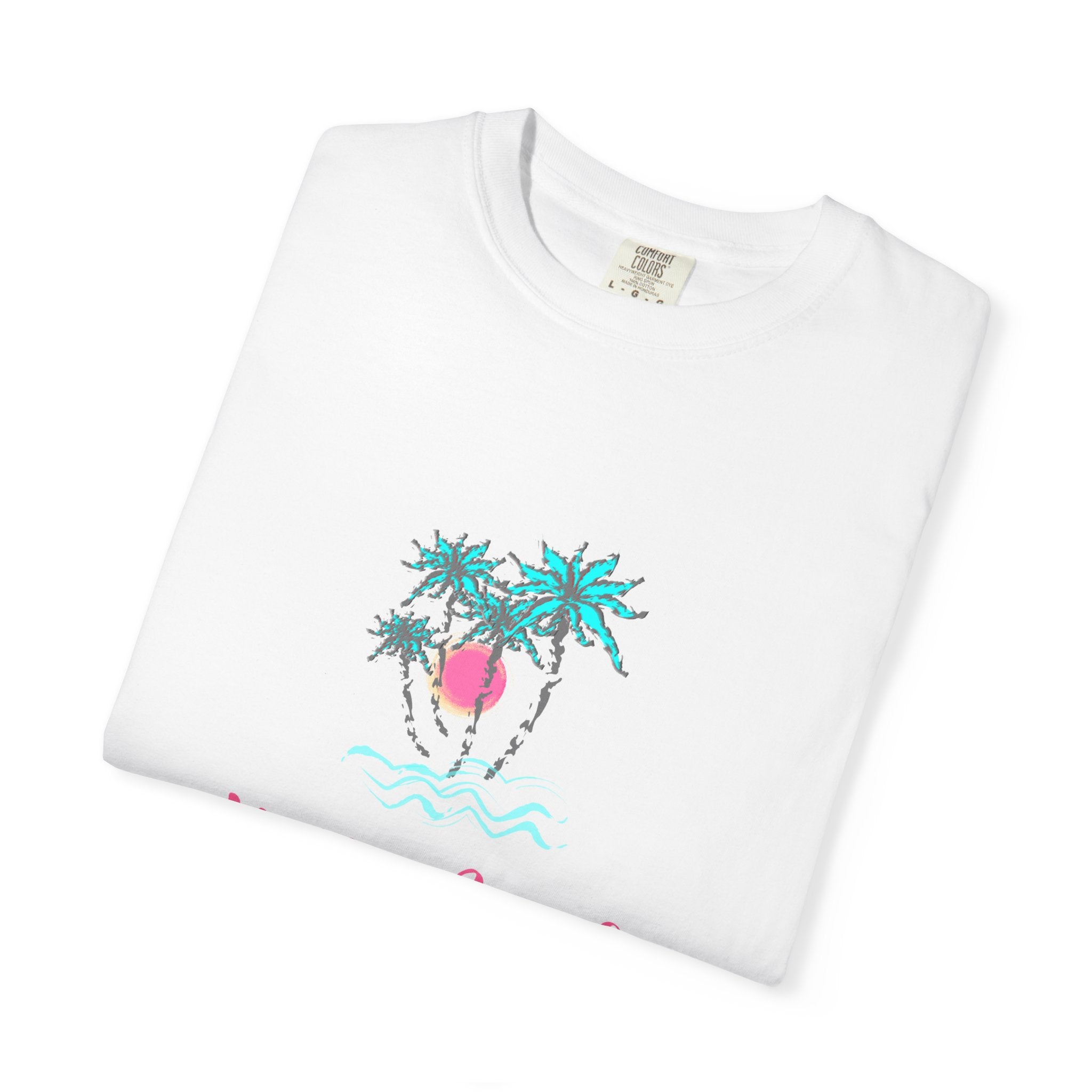 Hello Beach Graphic Unisex Garment-Dyed T-shirt
