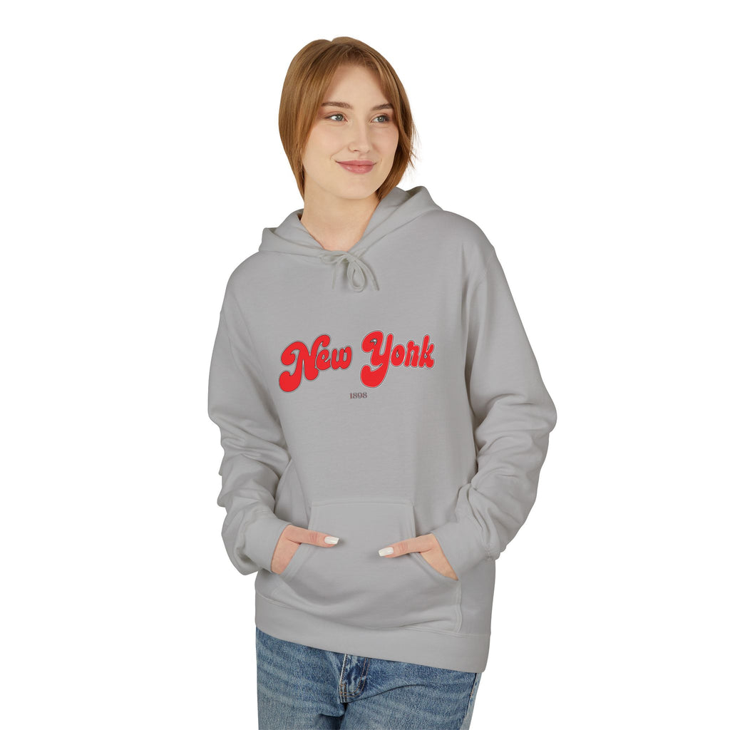 New York 1898 Retro Typography Hoodie