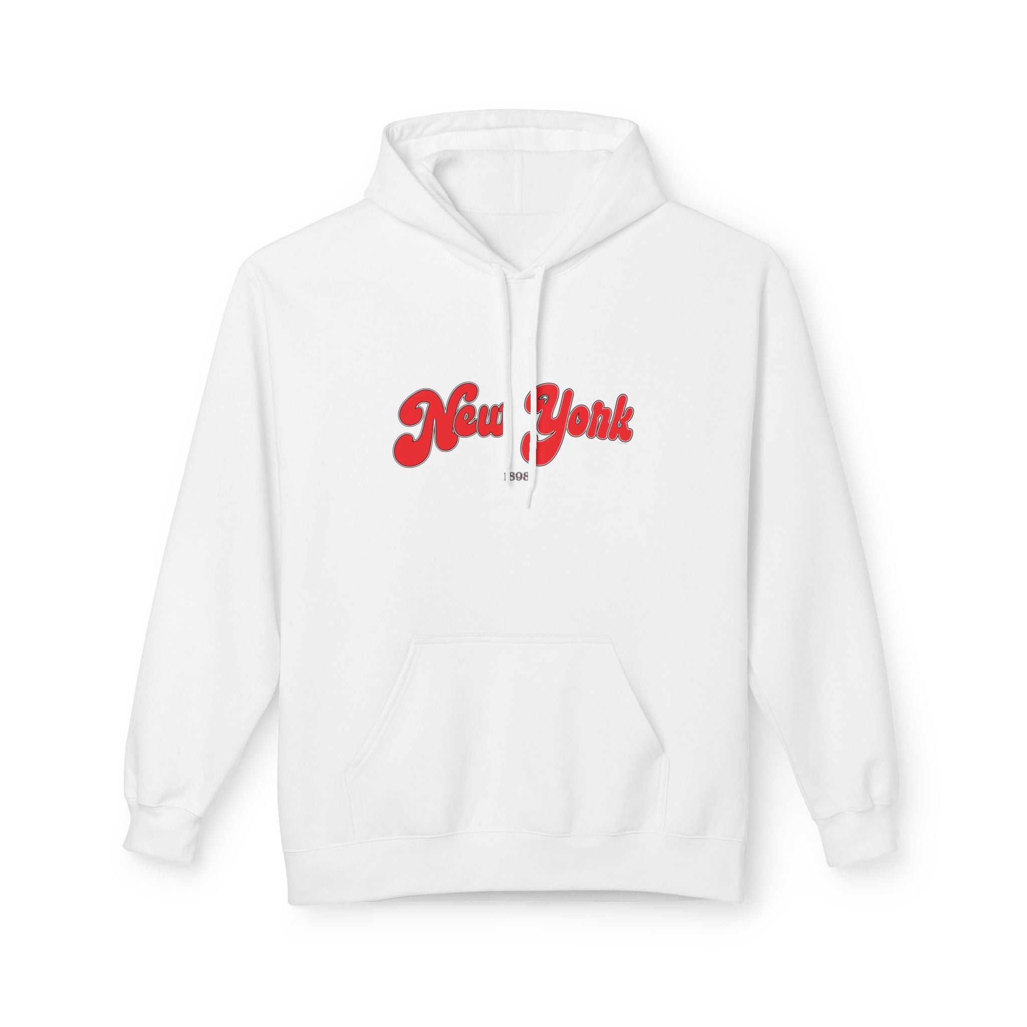 New York 1898 Retro Typography Hoodie