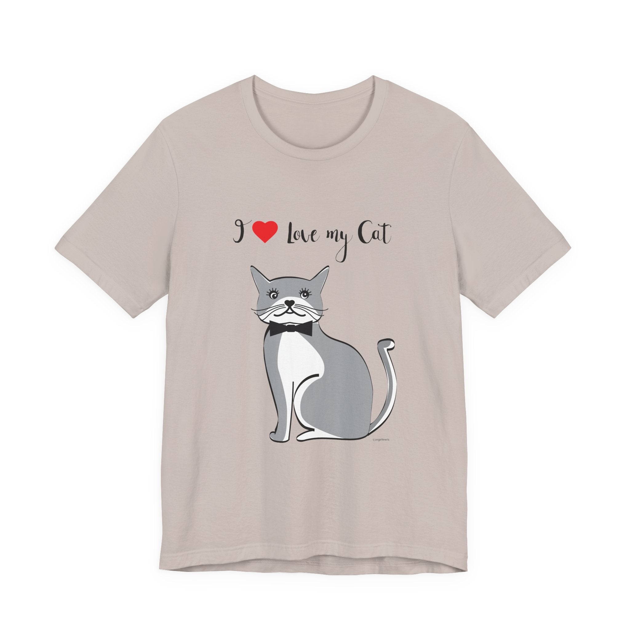 I Love My Cat Graphic Tee