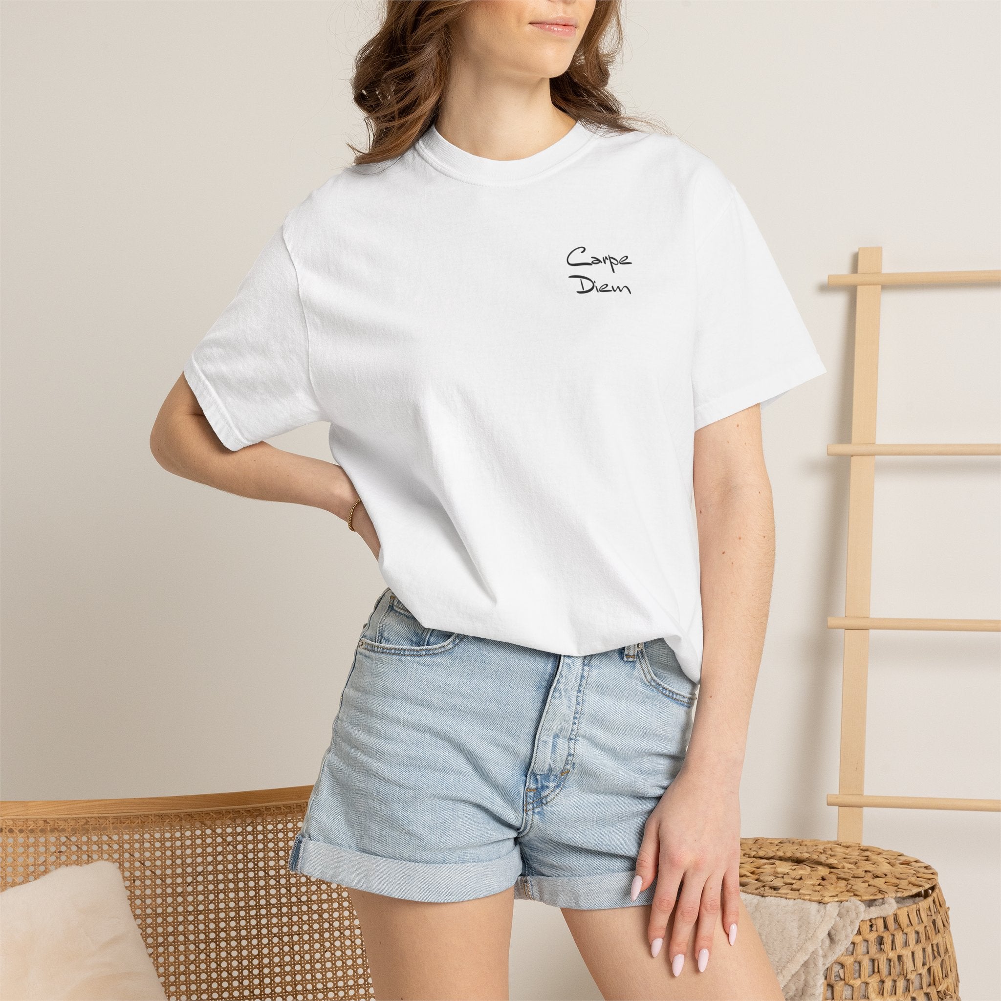 Carpe Diem Black Script Graphic Unisex T-shirt