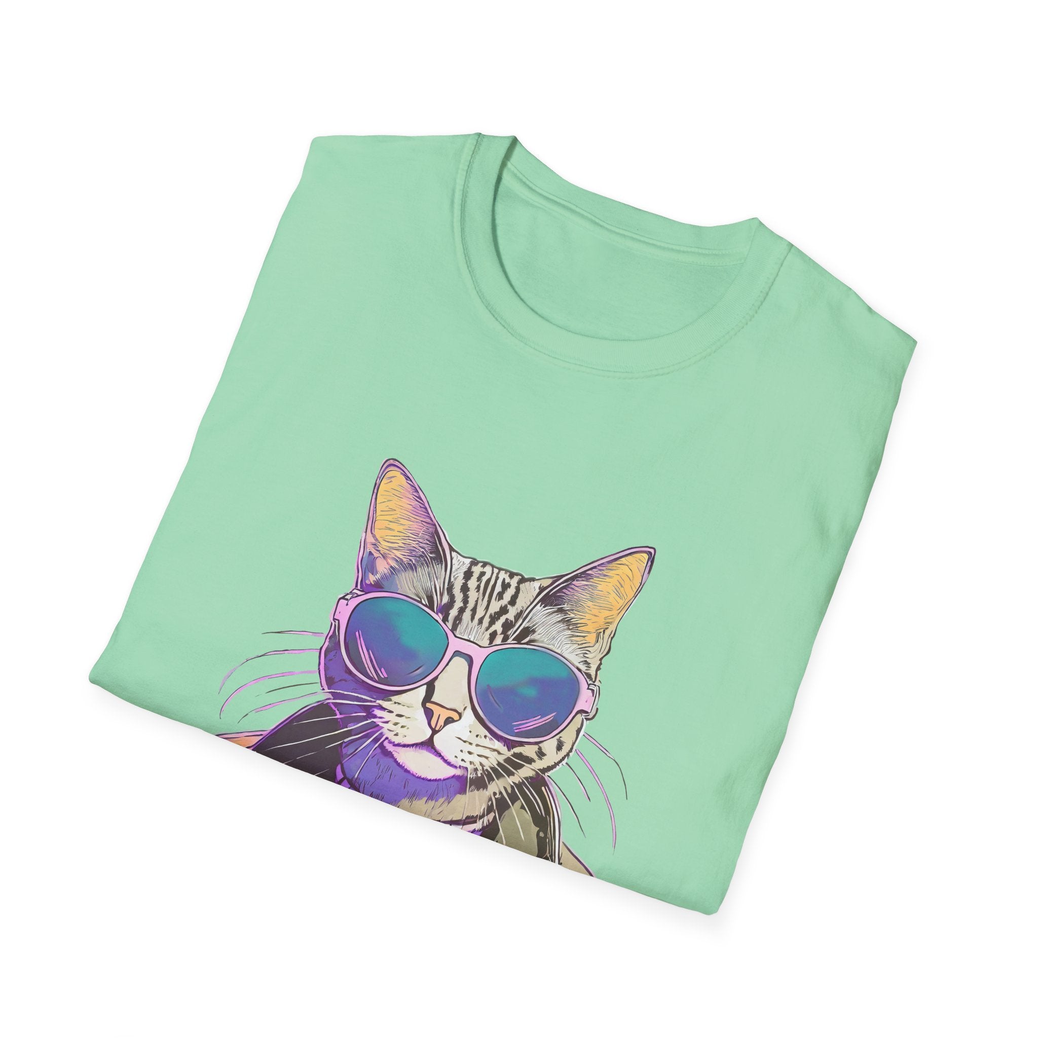 Cool Cat in Sunglasses Graphic Tee