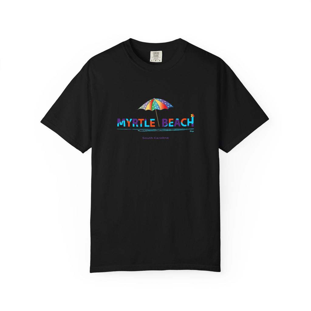 Myrtle Beach South Carolina Graphic Unisex Garment-Dyed T-shirt