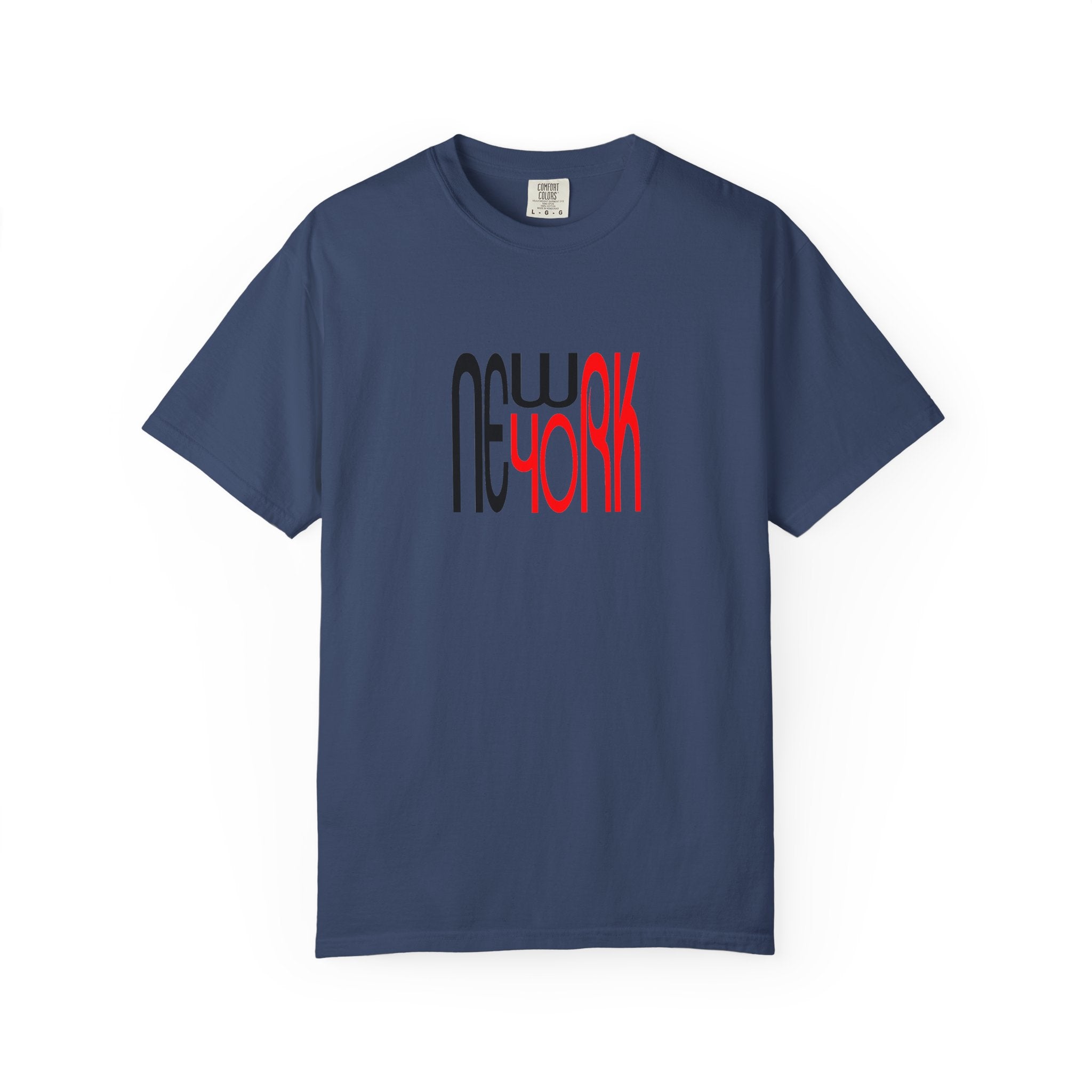 New York Black Red Lettering Unisex Graphic Tee