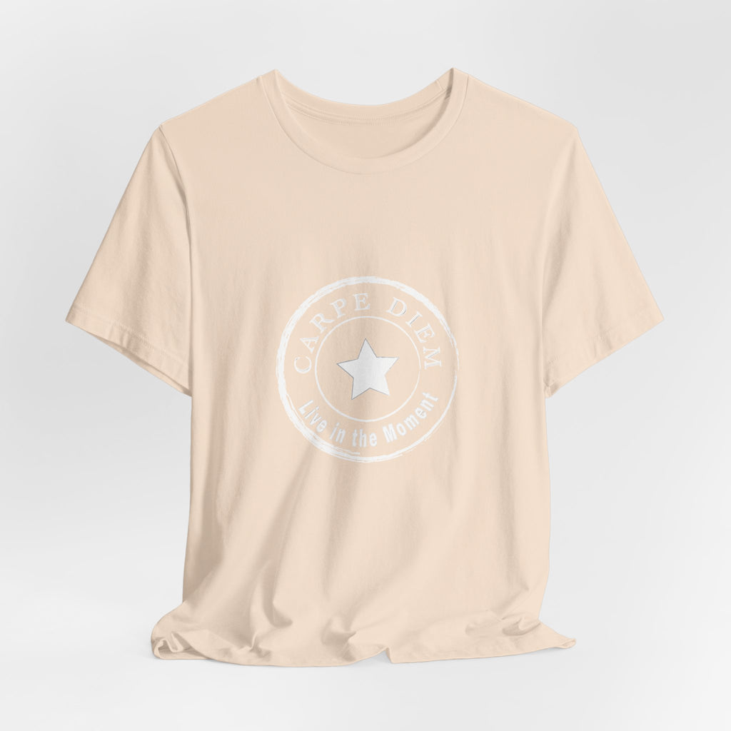 Carpe Diem Live in the Moment Graphic Jersey Short Sleeve Tee