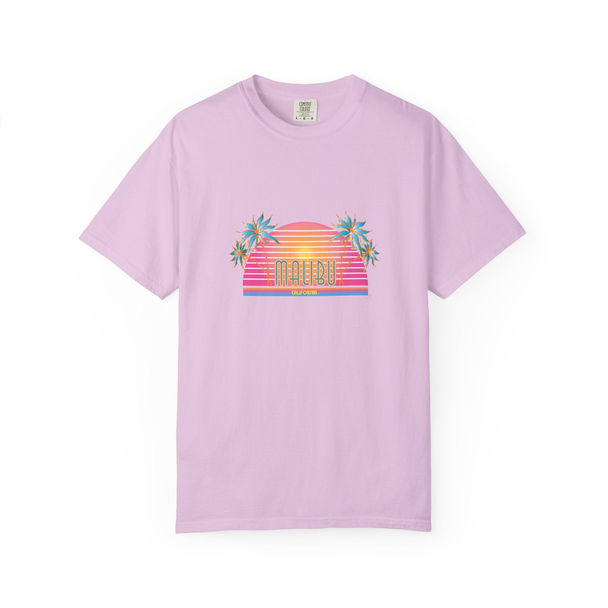 Striking Malibu California Graphic Unisex Garment-Dyed T-shirt