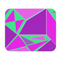 Abstract Purple and Green Shapes Mouse Pad (Rectangle)