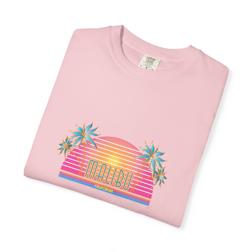 Striking Malibu California Graphic Unisex Garment-Dyed T-shirt