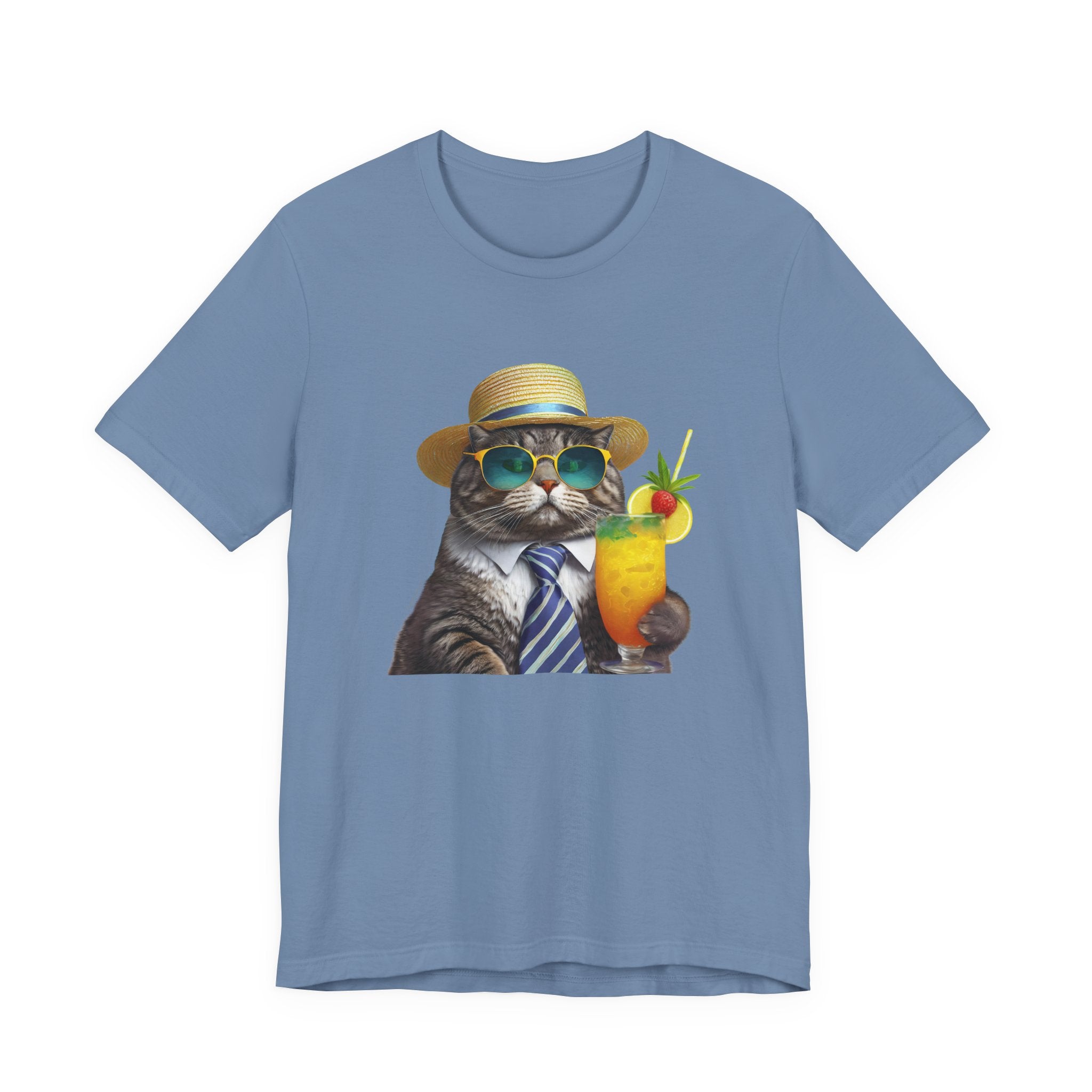 Happy Hour Cat Graphic Tee