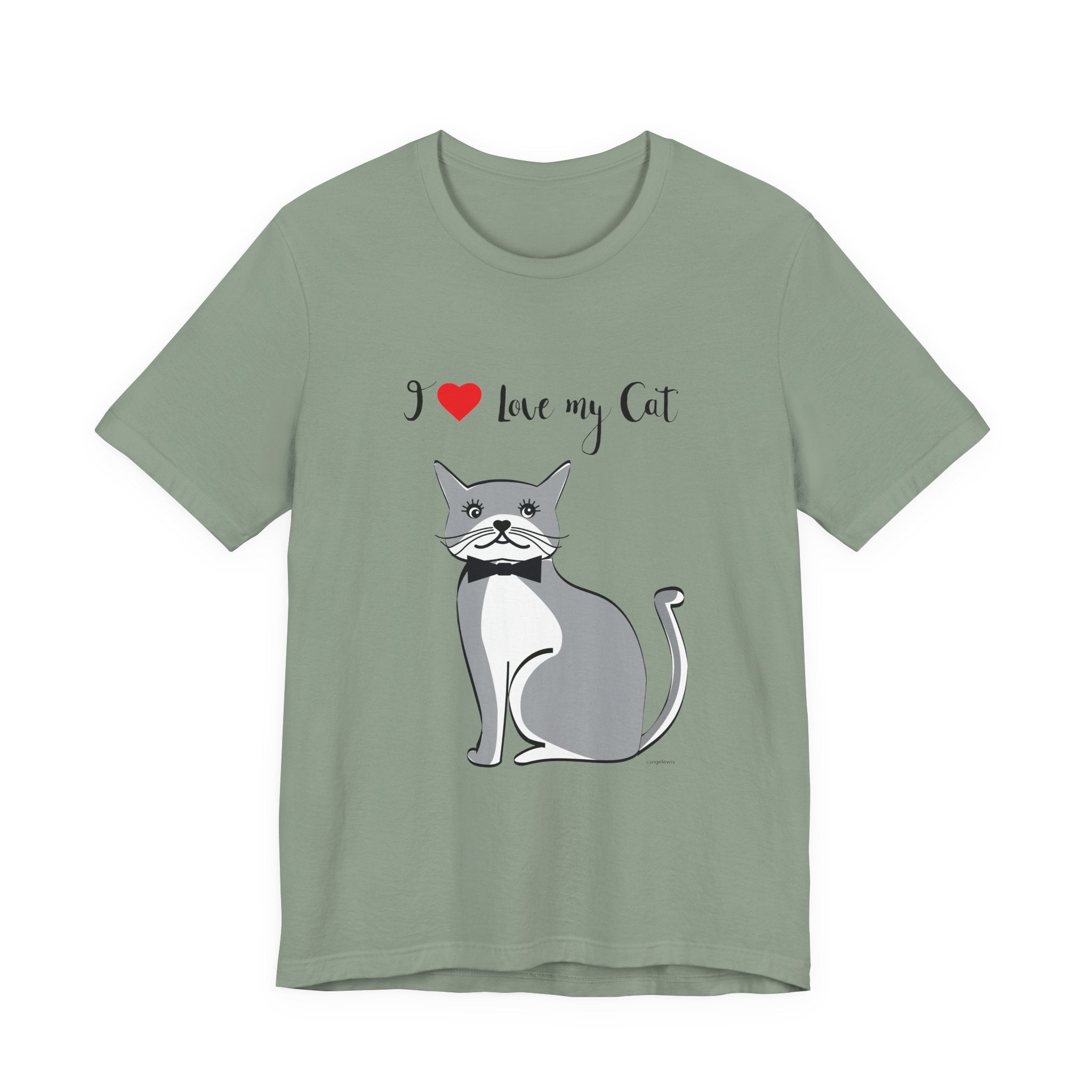 I Love My Cat Graphic Tee
