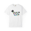 MIAMI BEACH Color Block Graphic Unisex Garment-Dyed T-shirt