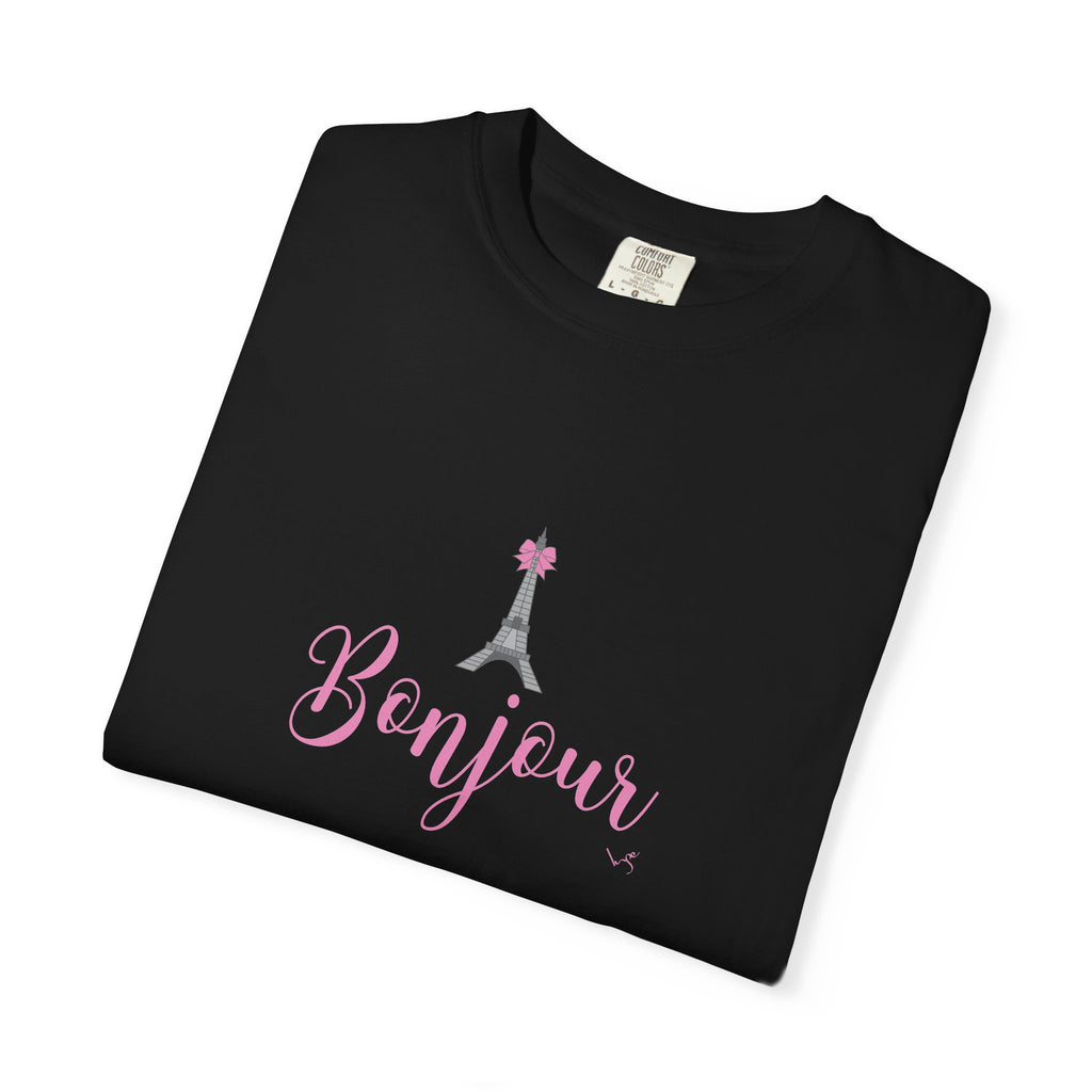 Bonjour Eiffel Tower Graphic T-shirt