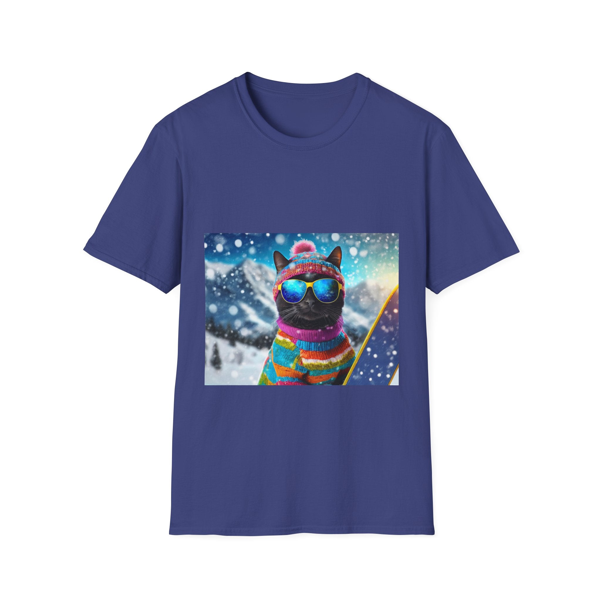 Cool Snow Cat Graphic Tee