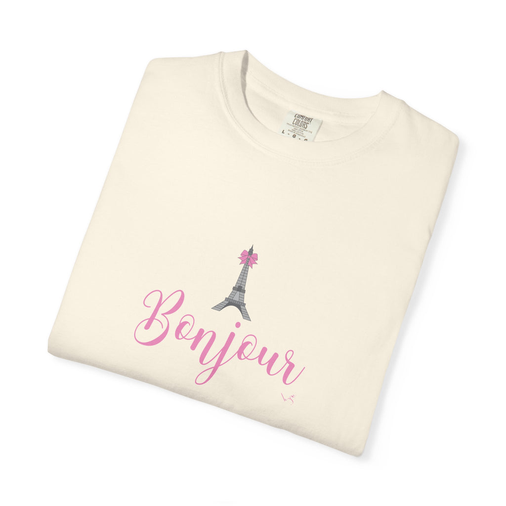 Bonjour Eiffel Tower Graphic T-shirt