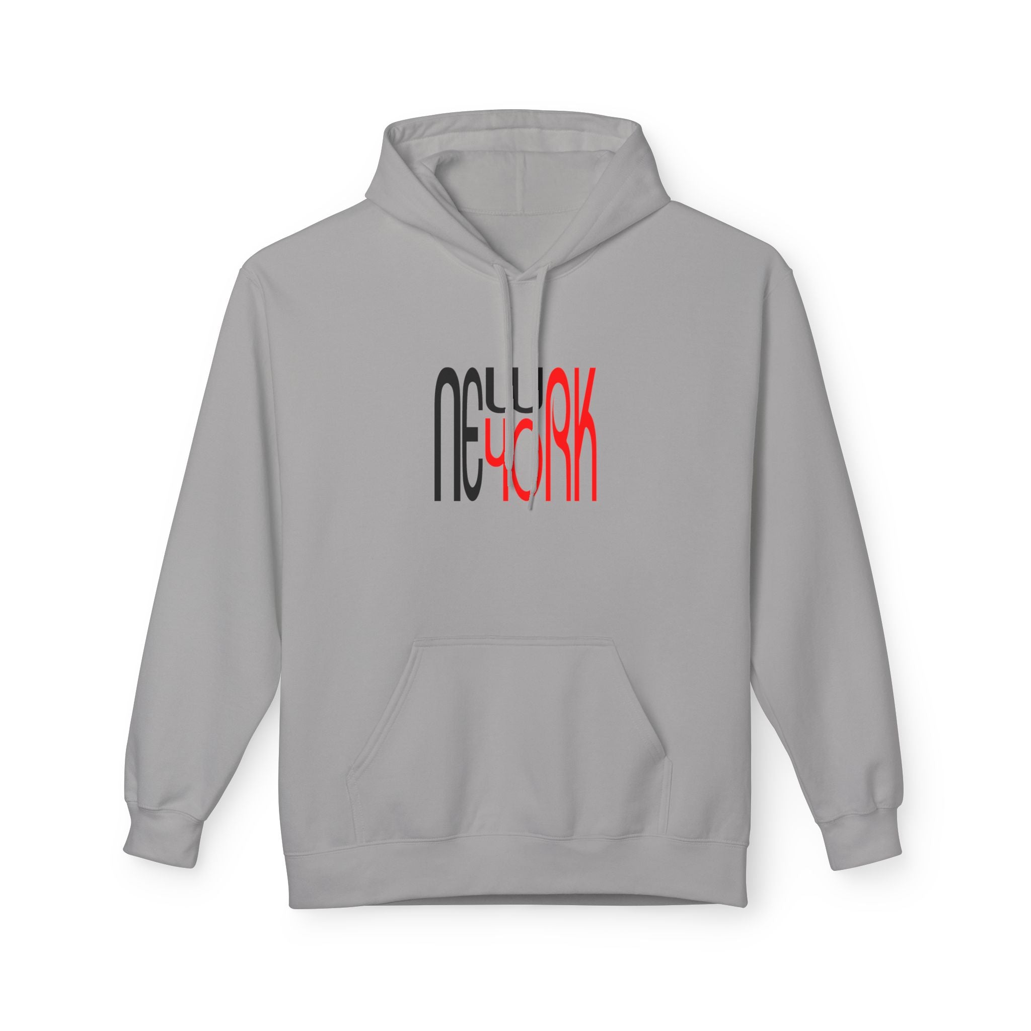 New York Retro Red Black Typography HoodieUnisex Hoodie