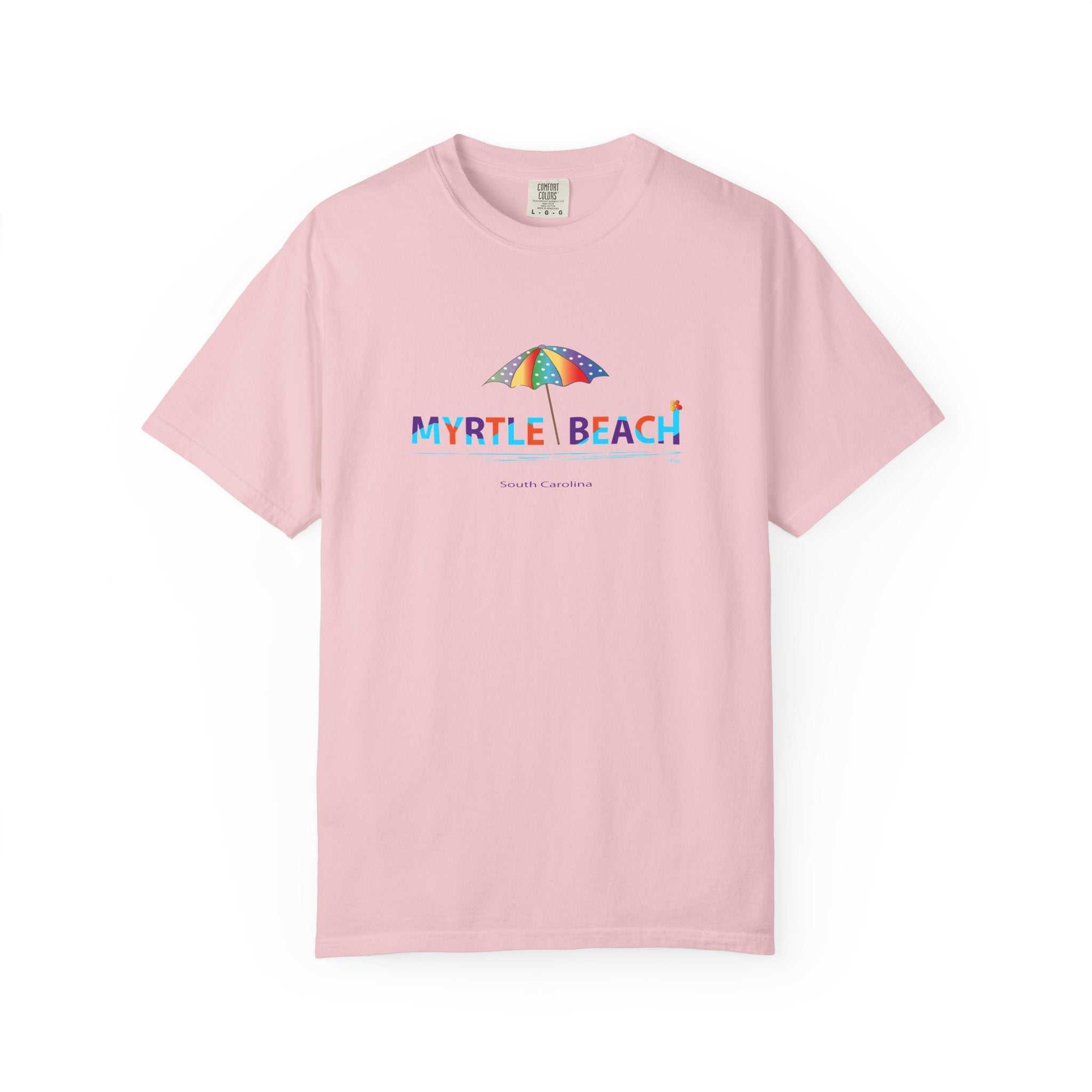 Myrtle Beach South Carolina Graphic Unisex Garment-Dyed T-shirt
