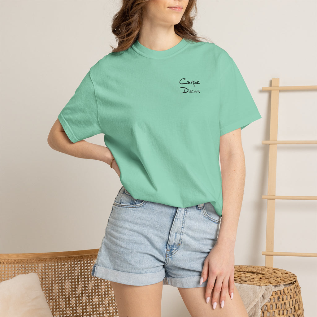 Carpe Diem Black Script Graphic Unisex T-shirt