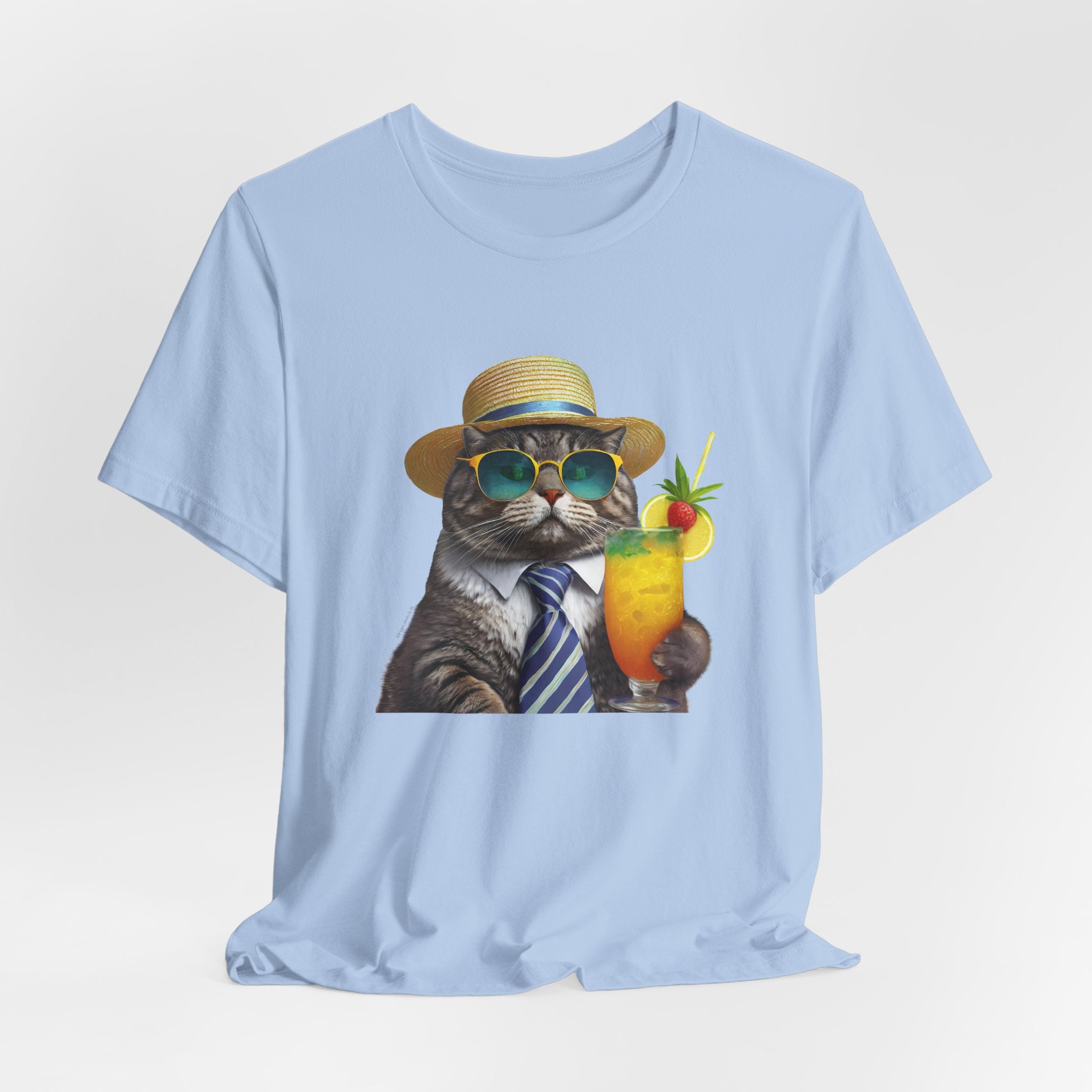 Happy Hour Cat Graphic Tee
