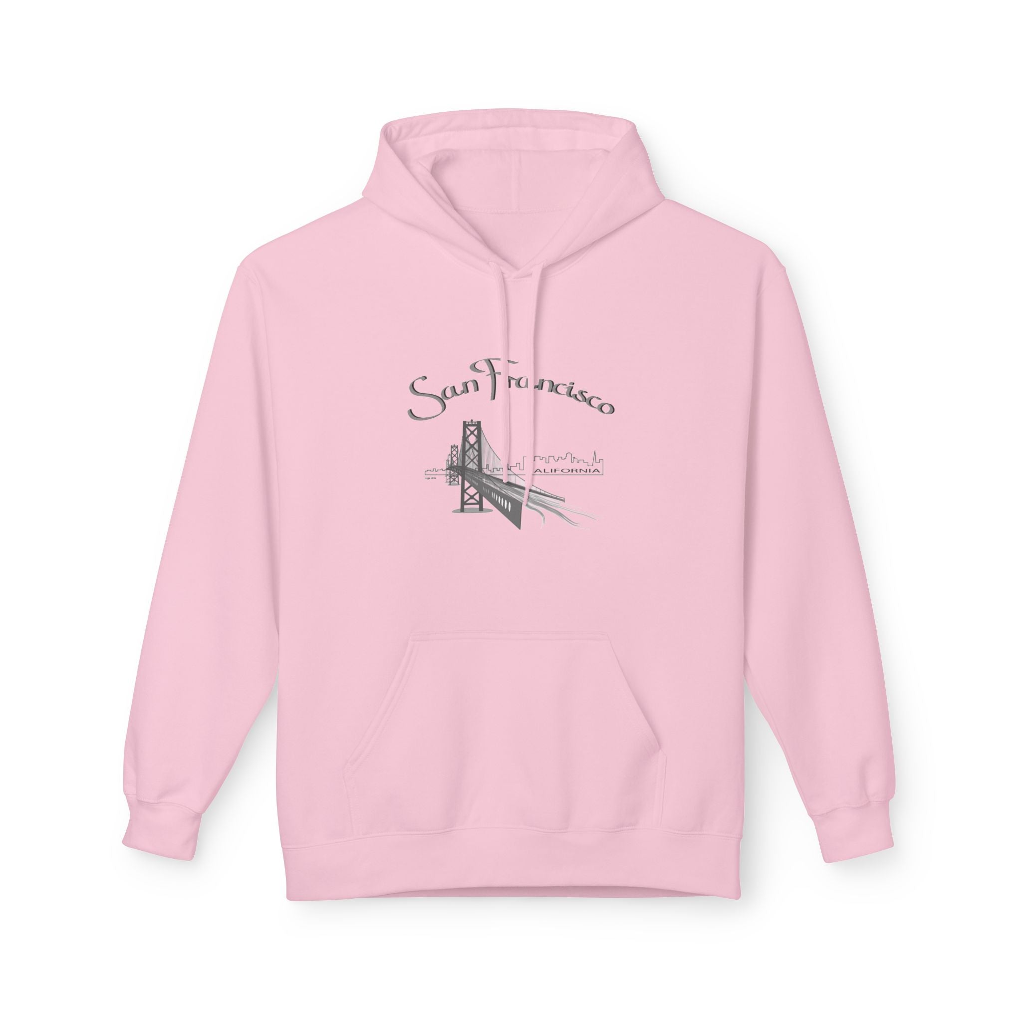San Francisco Golden Gate Sketch Hoodie — Minimal City Skyline Travel Sweatshirt