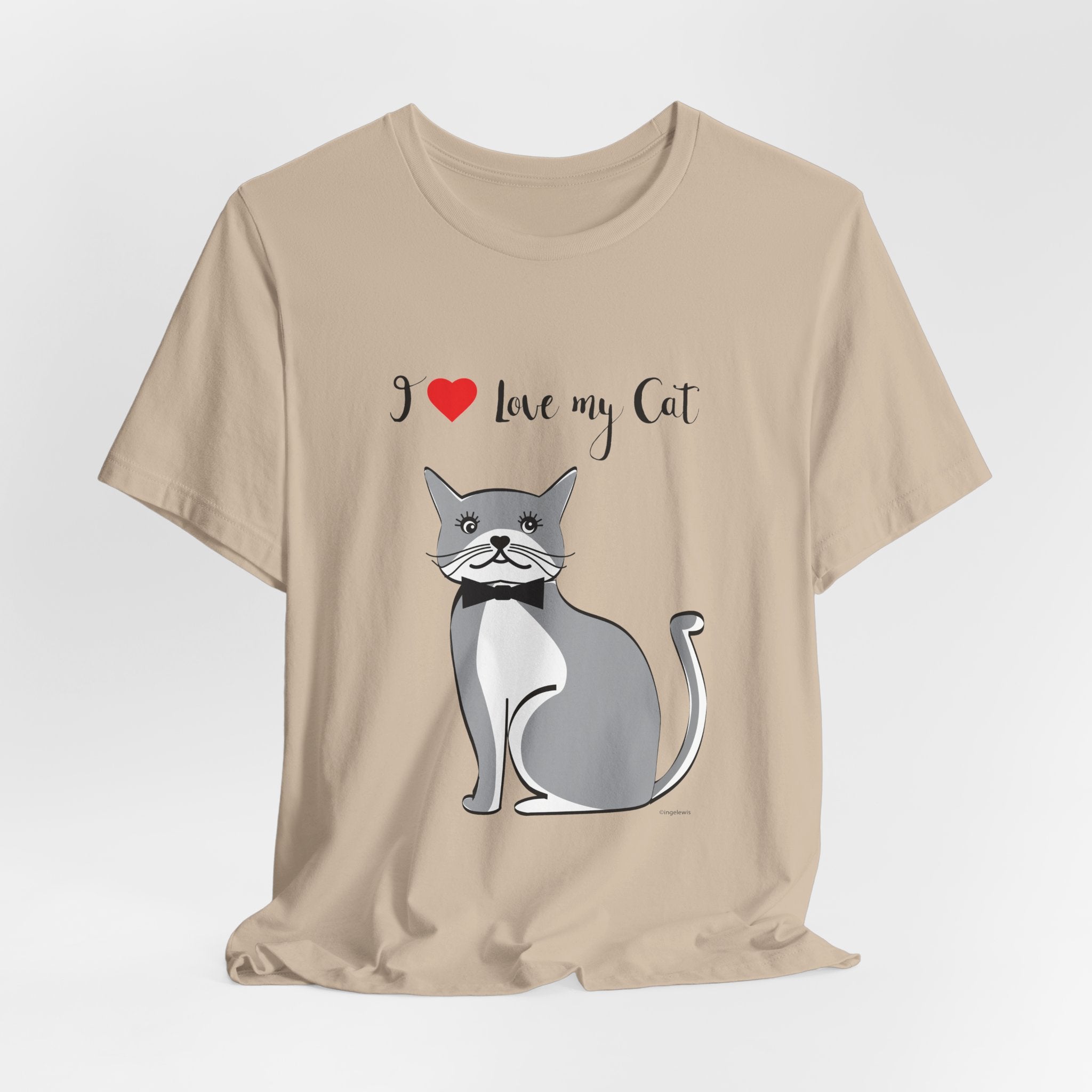 I Love My Cat Graphic Tee