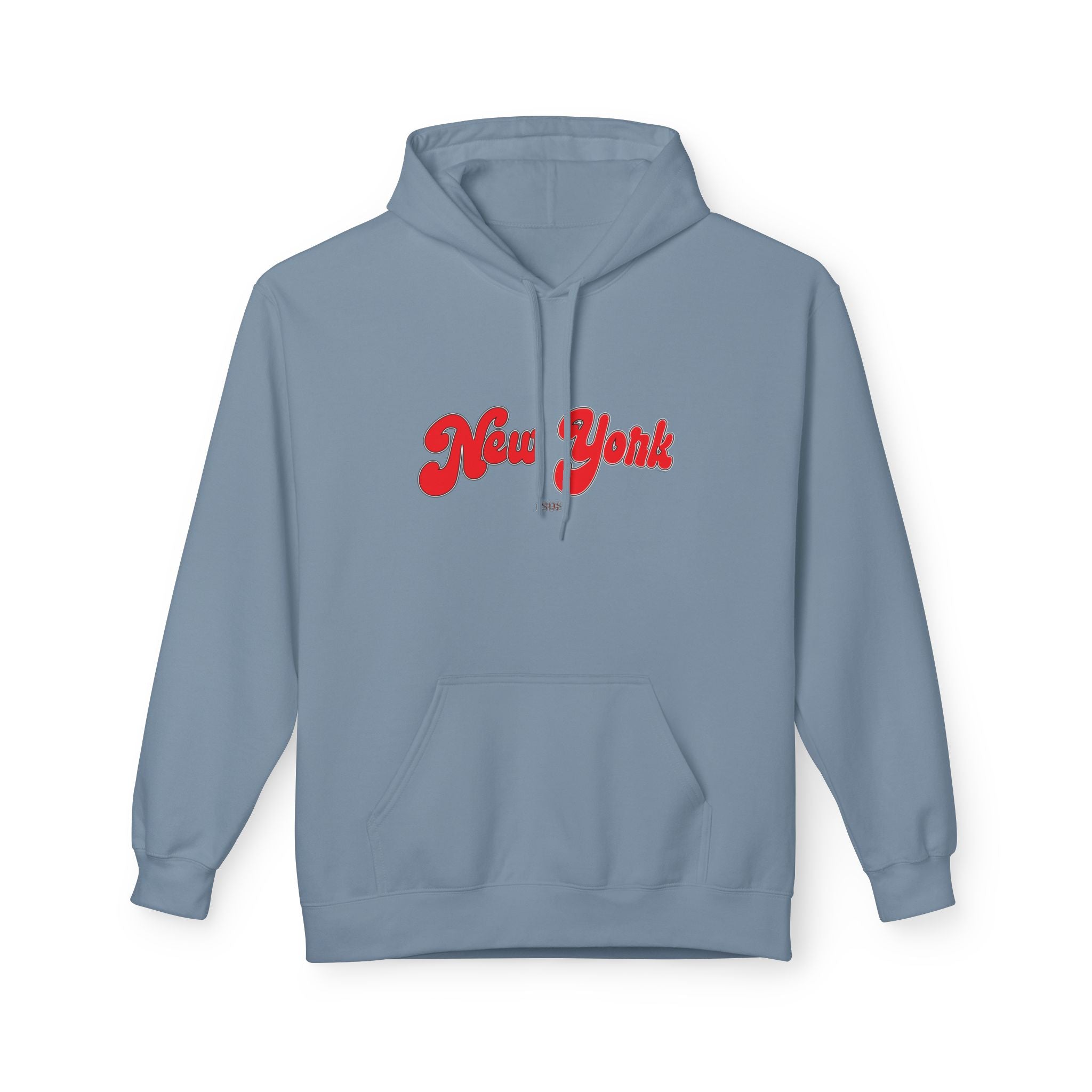 New York 1898 Retro Typography Hoodie