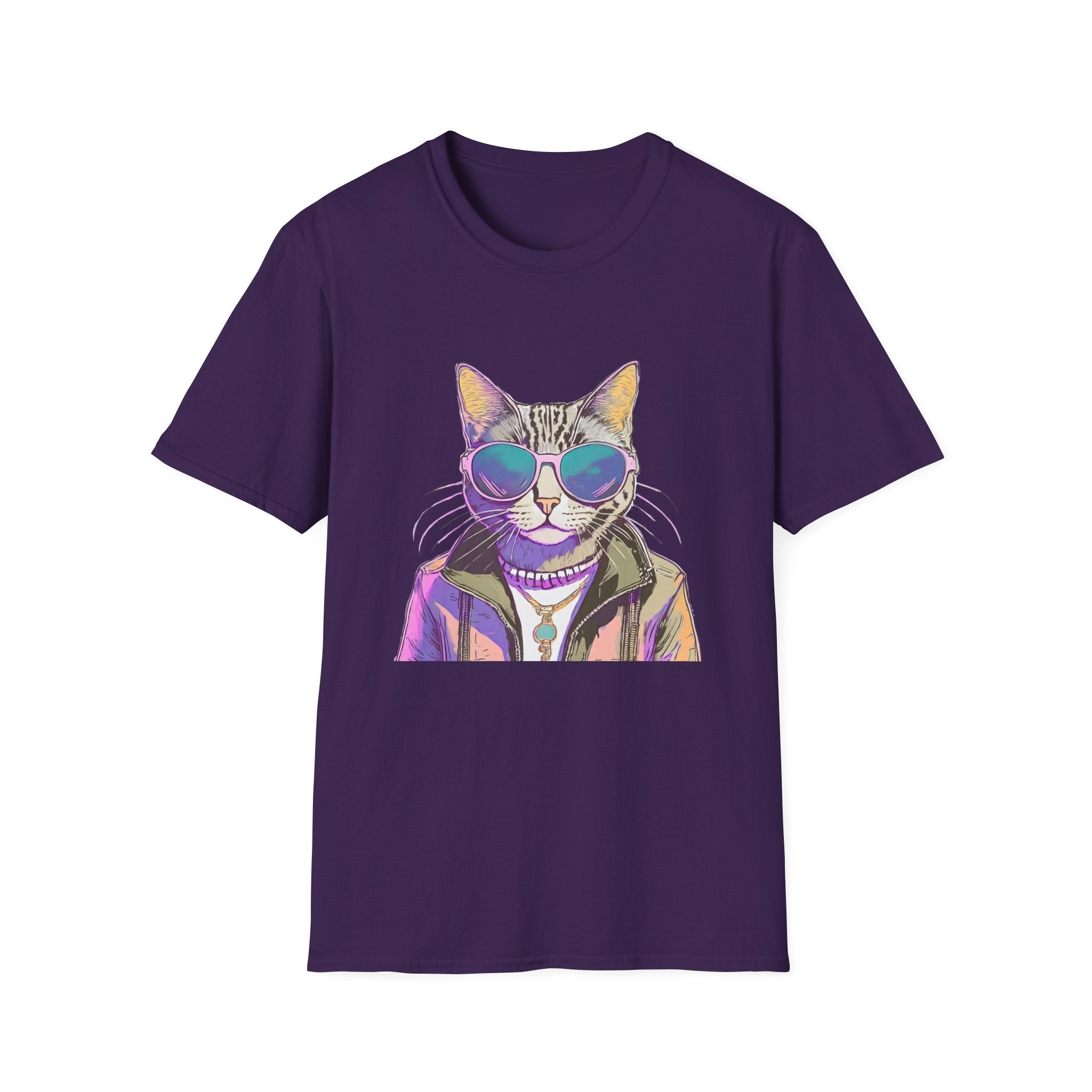 Cool Cat in Sunglasses Graphic Tee