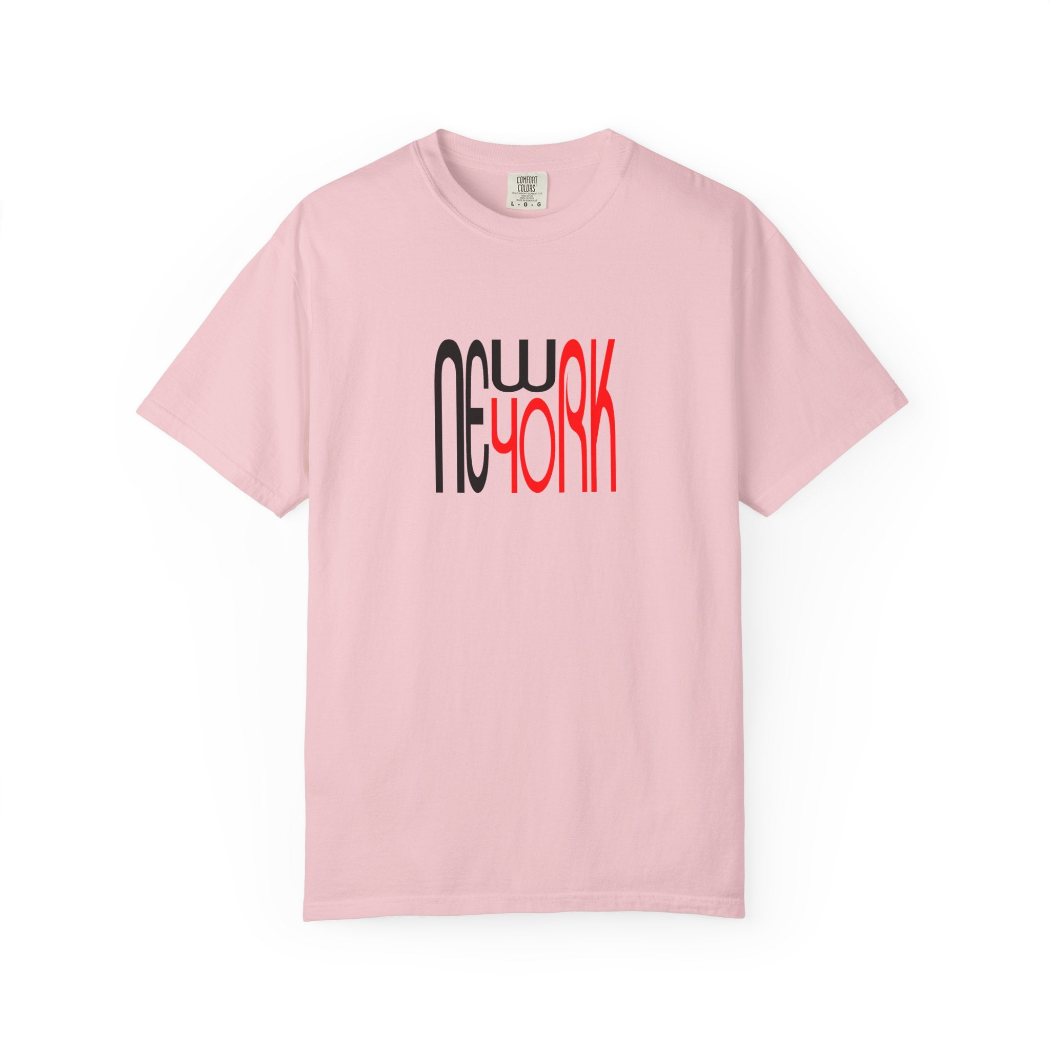 New York Black Red Lettering Unisex Graphic Tee