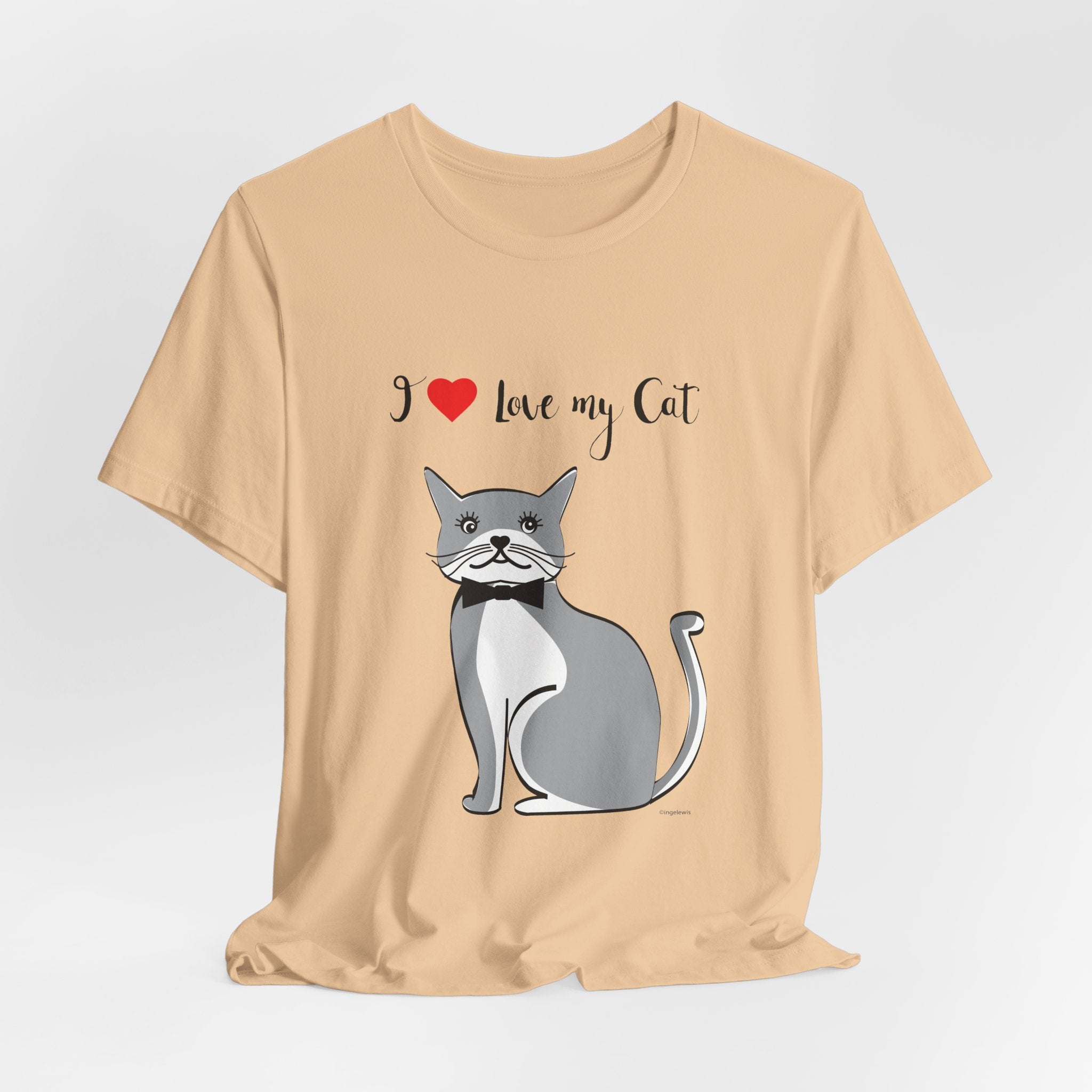 I Love My Cat Graphic Tee