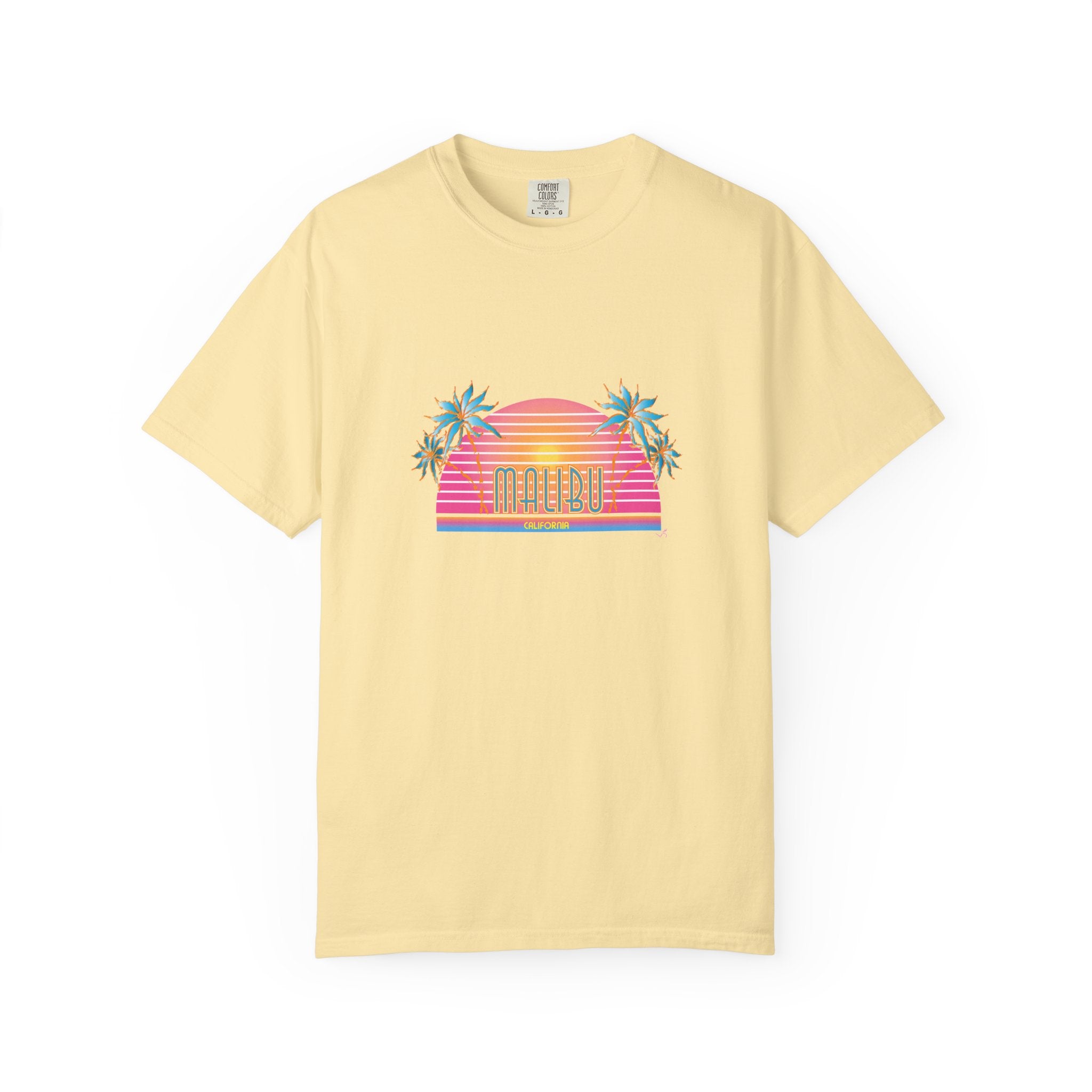 Striking Malibu California Graphic Unisex Garment-Dyed T-shirt