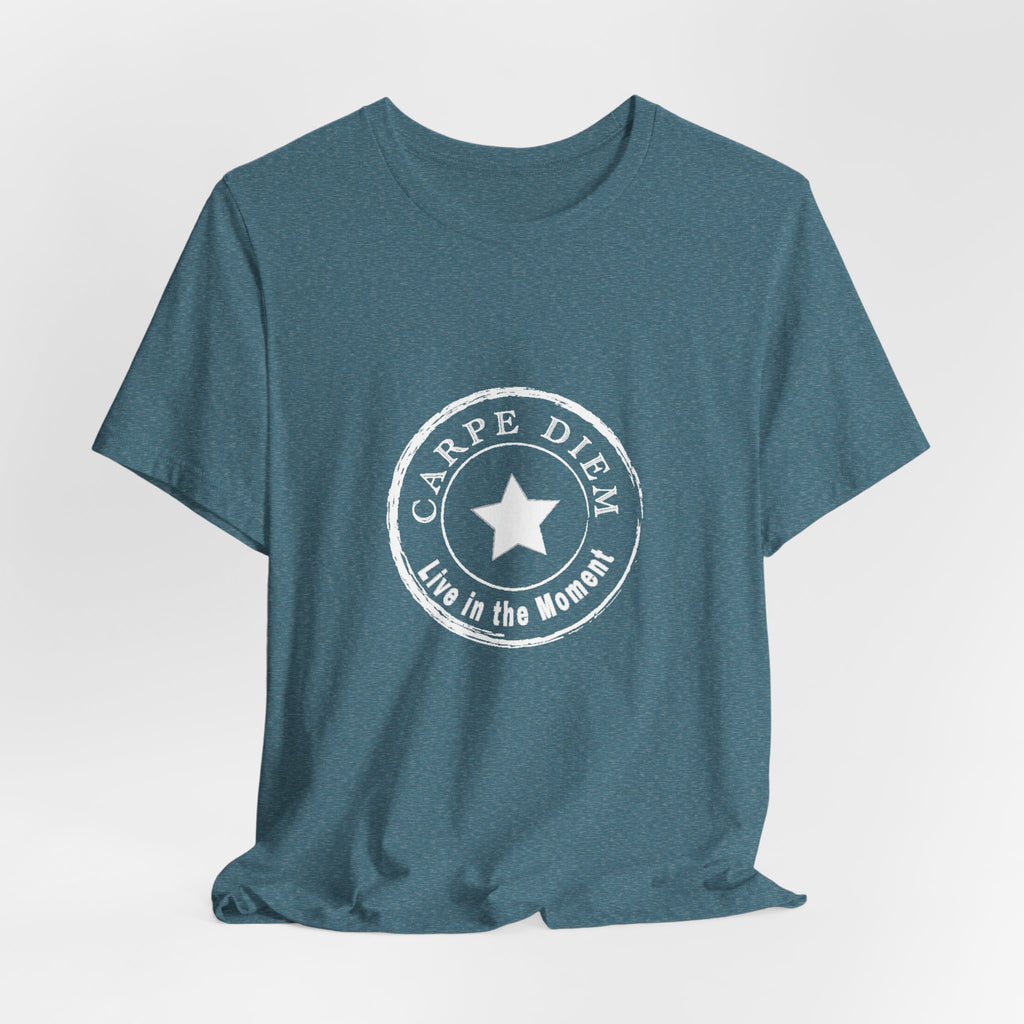 Carpe Diem Live in the Moment Graphic Jersey Short Sleeve Tee