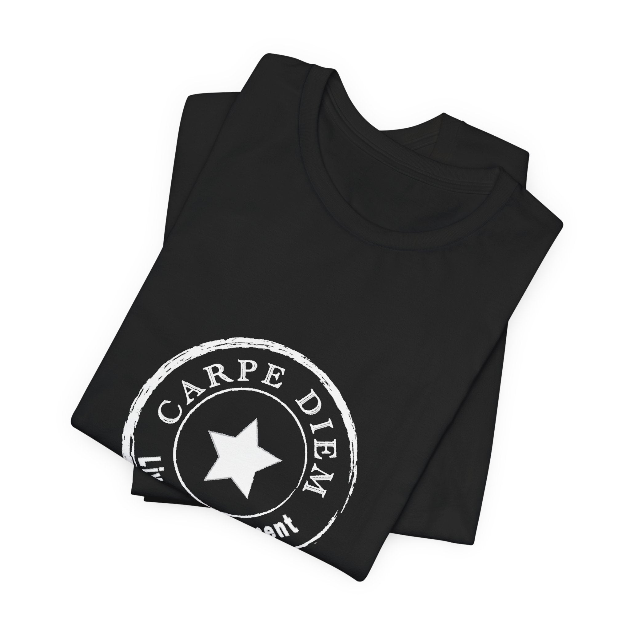 Carpe Diem Live in the Moment Graphic Jersey Short Sleeve Tee