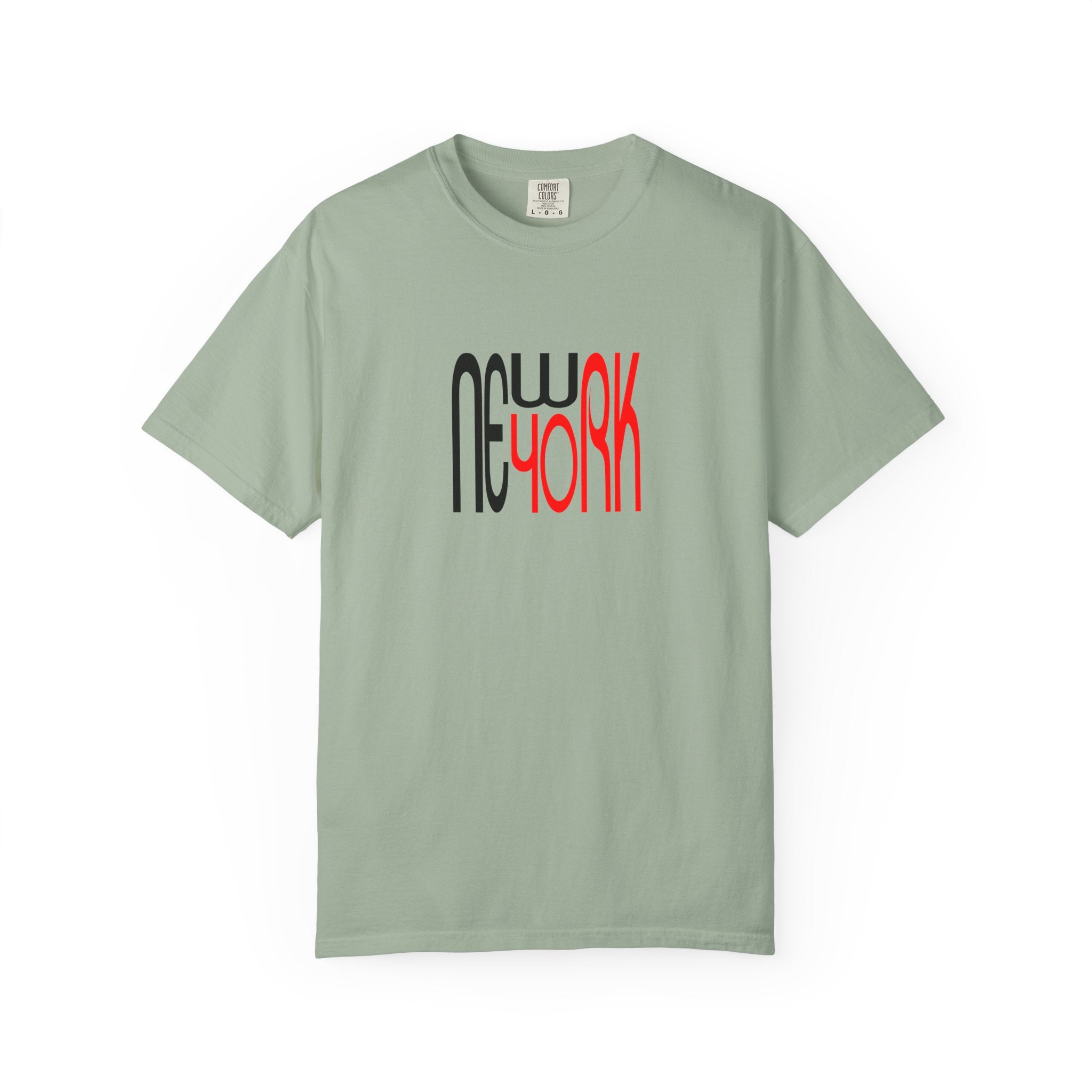 New York Black Red Lettering Unisex Graphic Tee