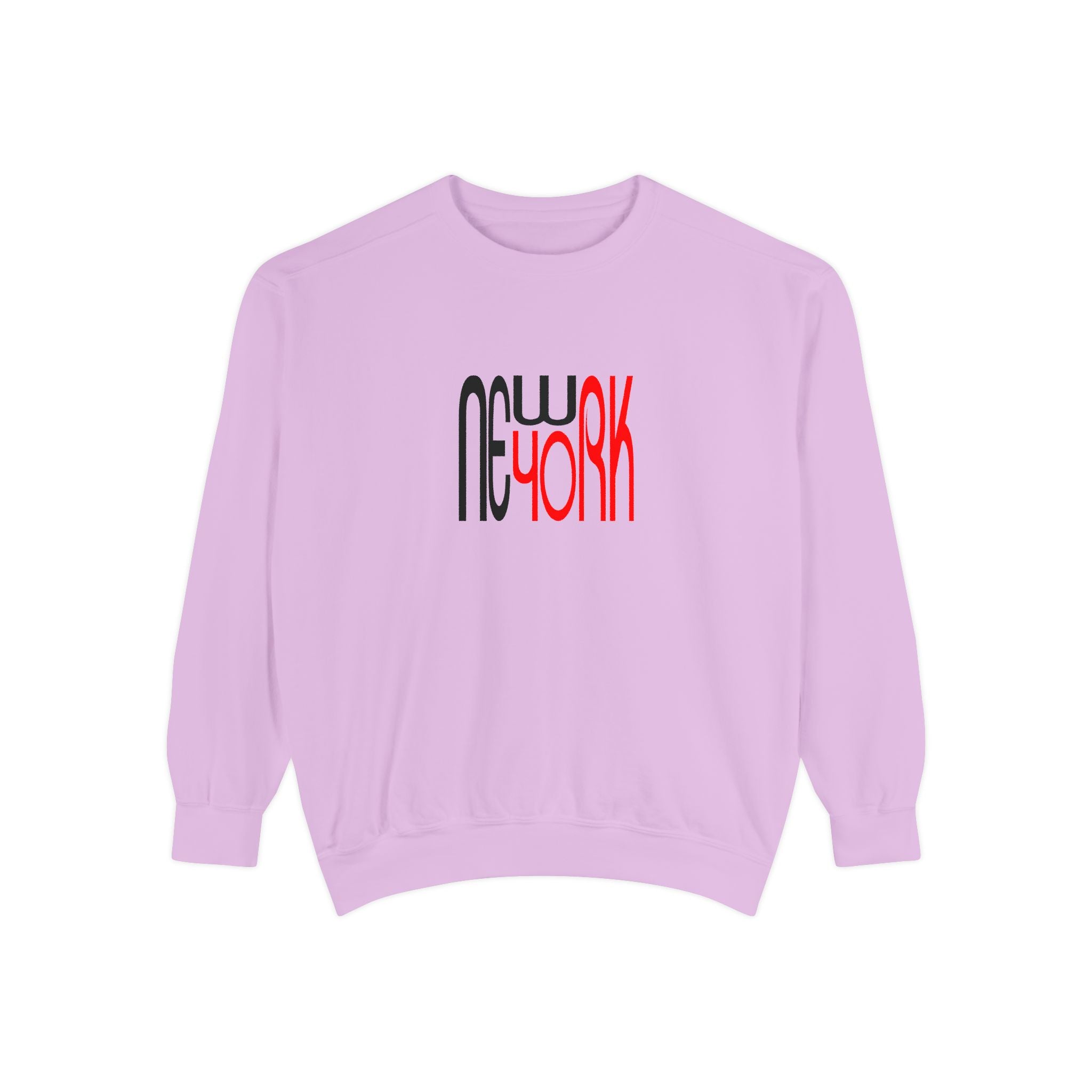 New York Black Red Lettering Graphic Unisex Sweatshirt