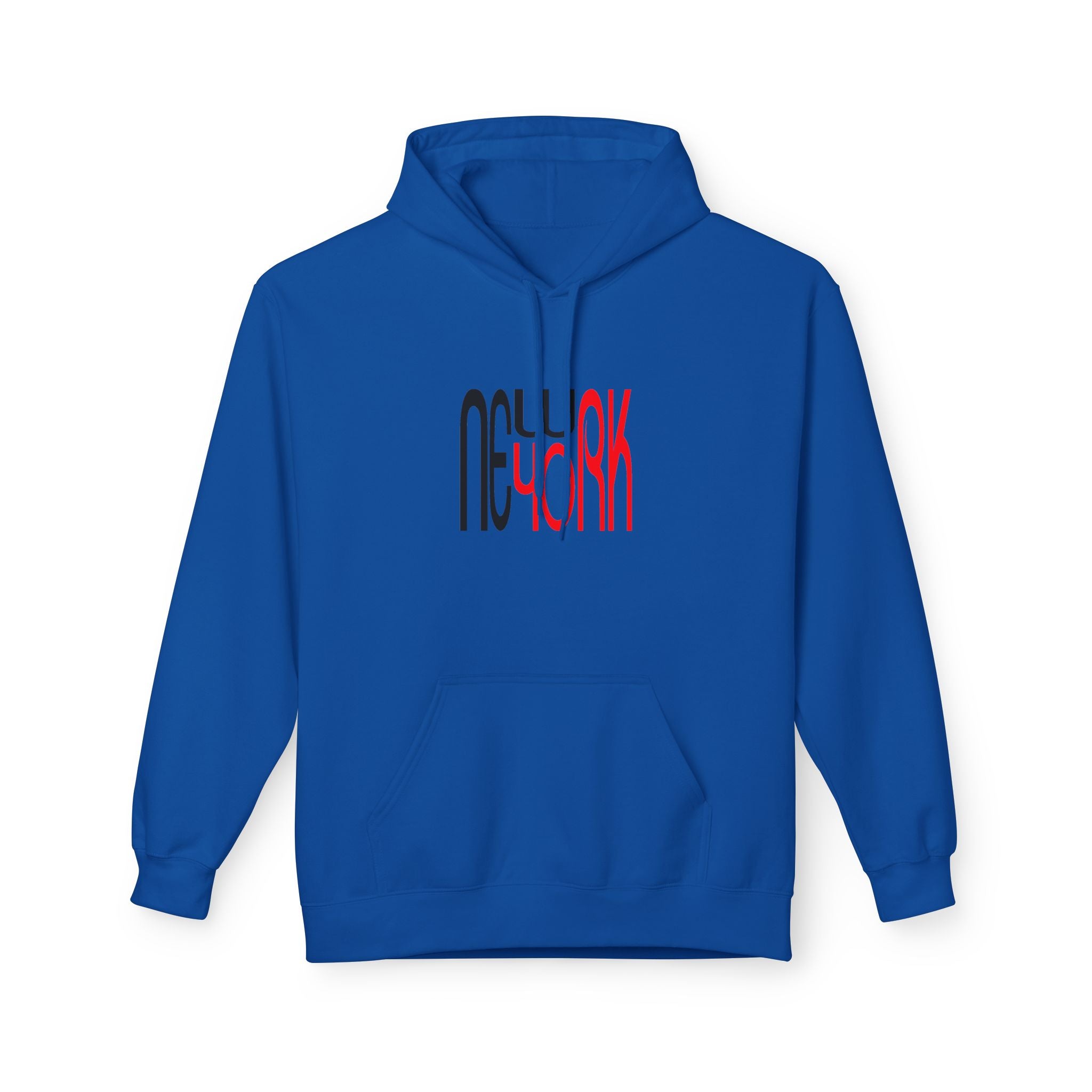 New York Retro Red Black Typography HoodieUnisex Hoodie