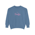 Just Breathe Zen Yoga Graphic Sweatshirt - Unisex Garment-Dyed Sweatshirt