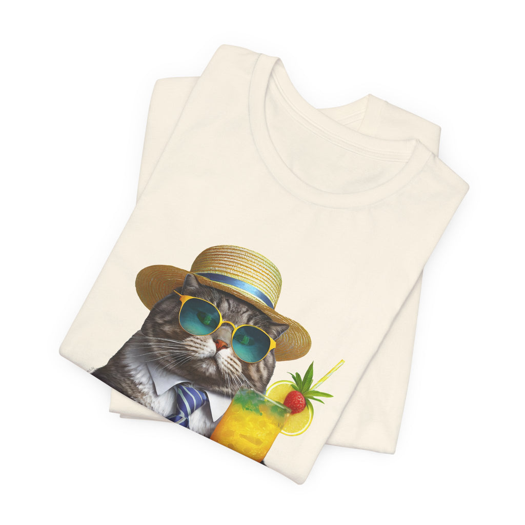 Happy Hour Cat Graphic Tee
