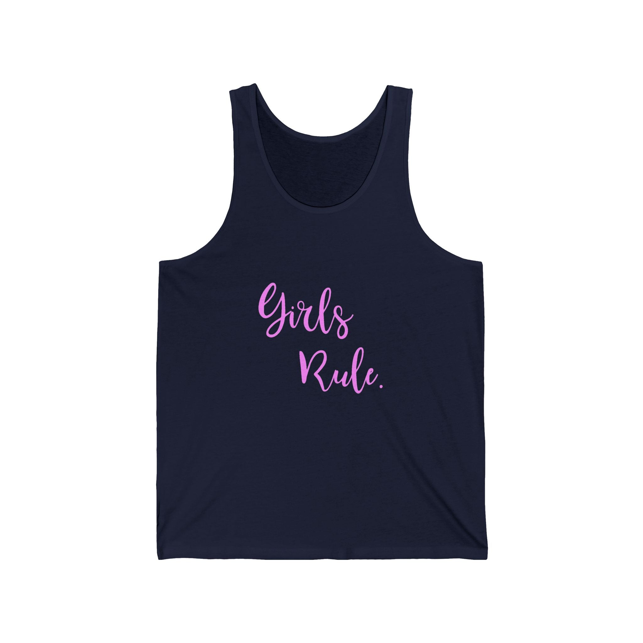 Girls Rule Graphic Unisex Tank Top