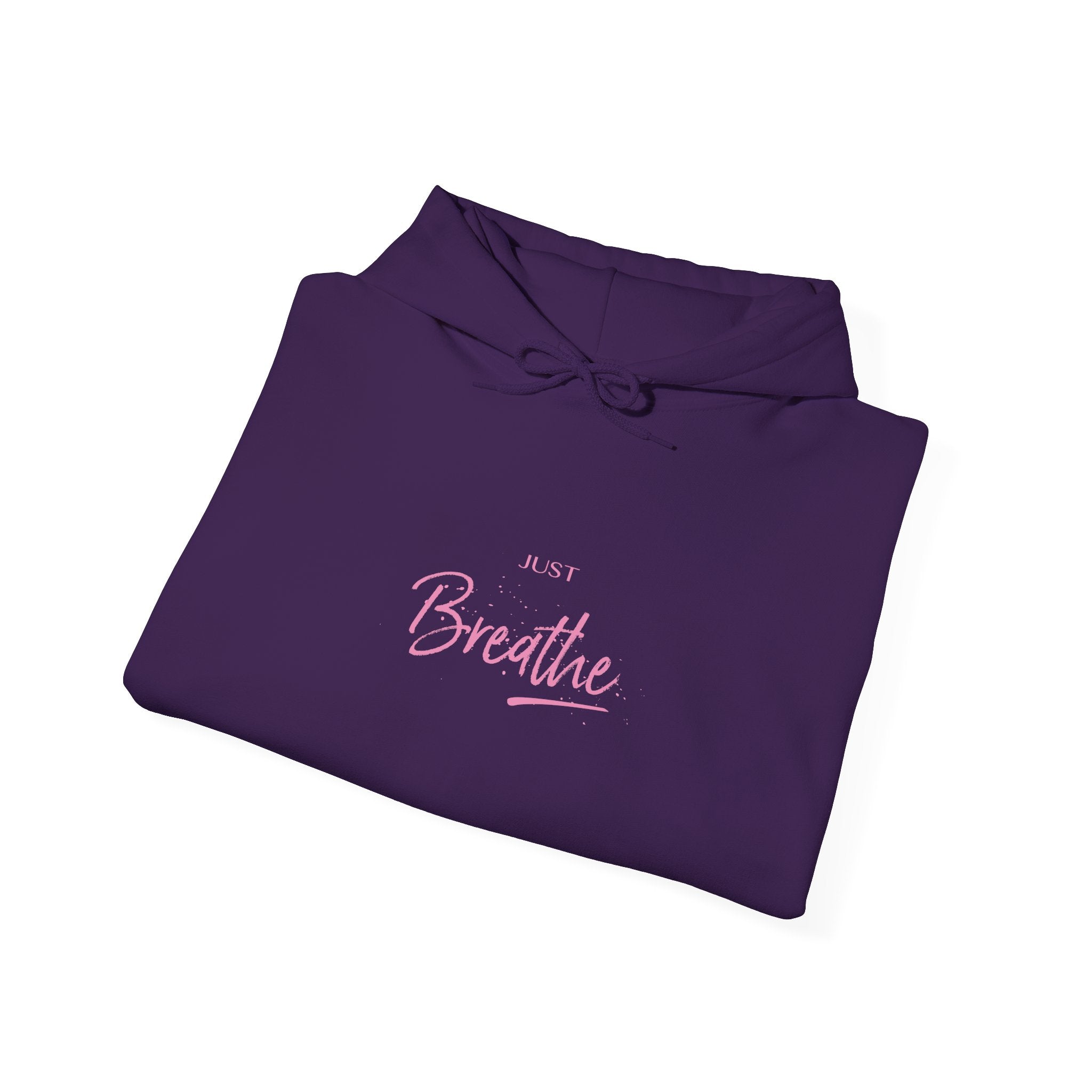 Just Breathe Zen Yoga Graphic Hoodie - Unisex Heavy Blend™ Hooded Sweatshirt