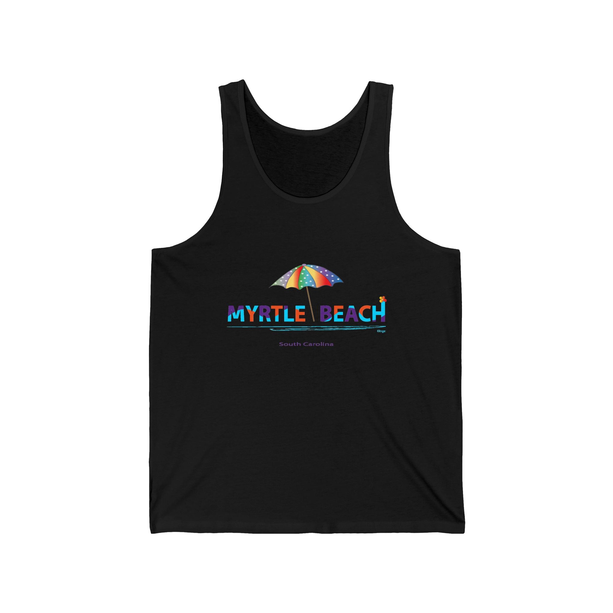 Myrtle Beach South Carolina Graphic Unisex Jersey Tank Top