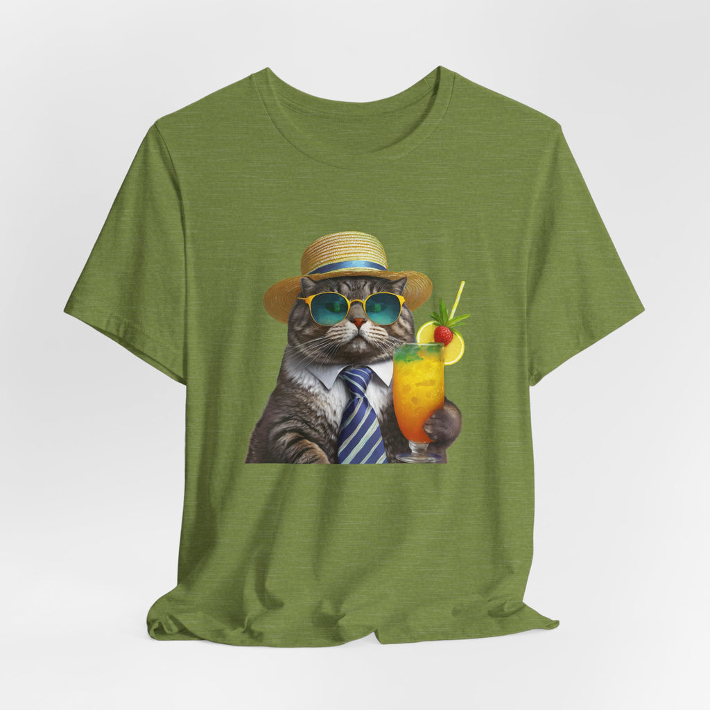 Happy Hour Cat Graphic Tee