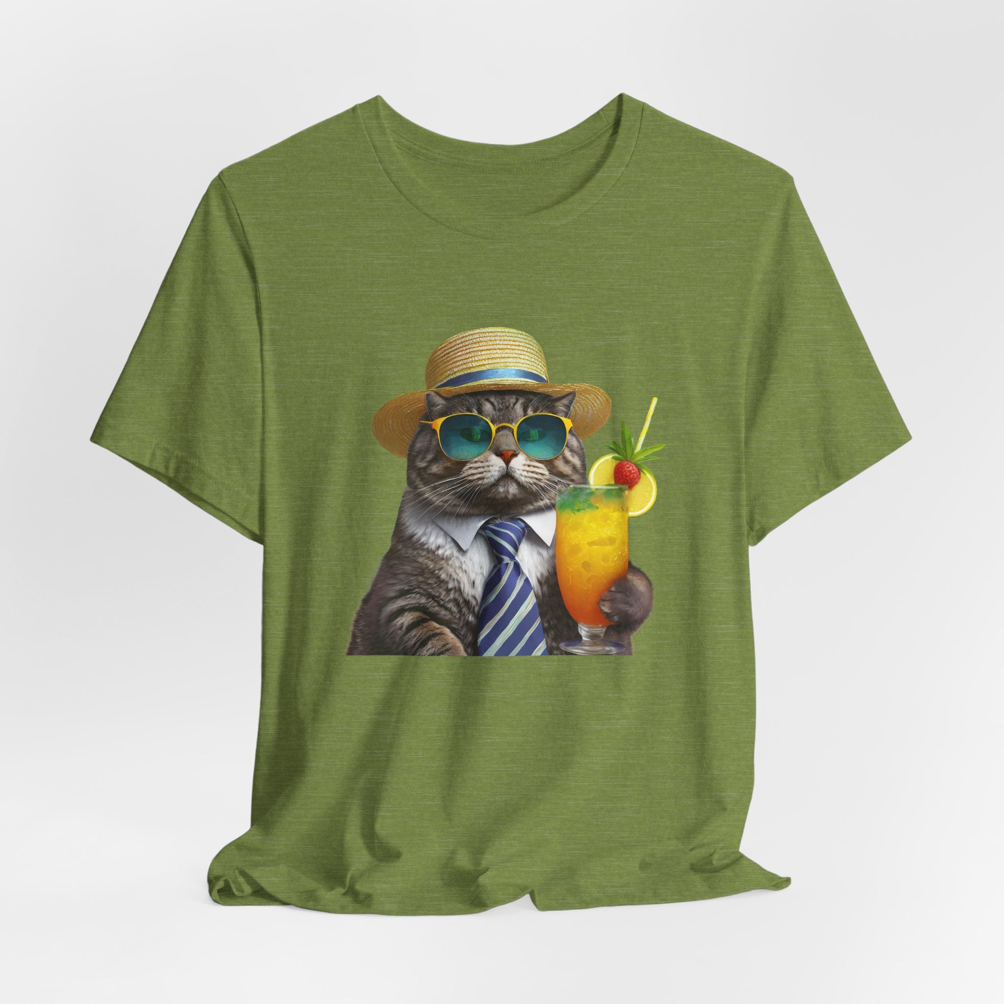 Happy Hour Cat Graphic Tee