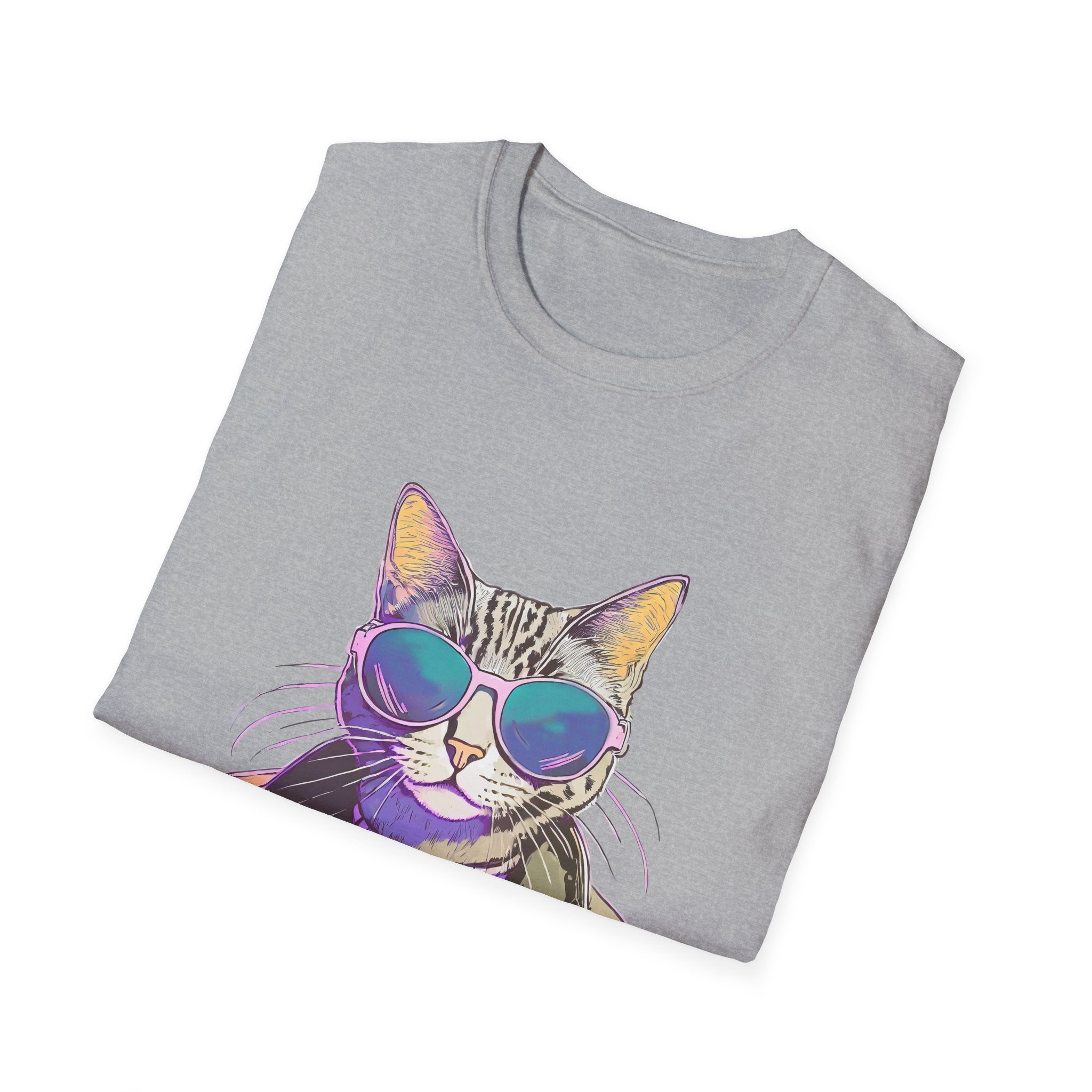 Cool Cat in Sunglasses Graphic Tee