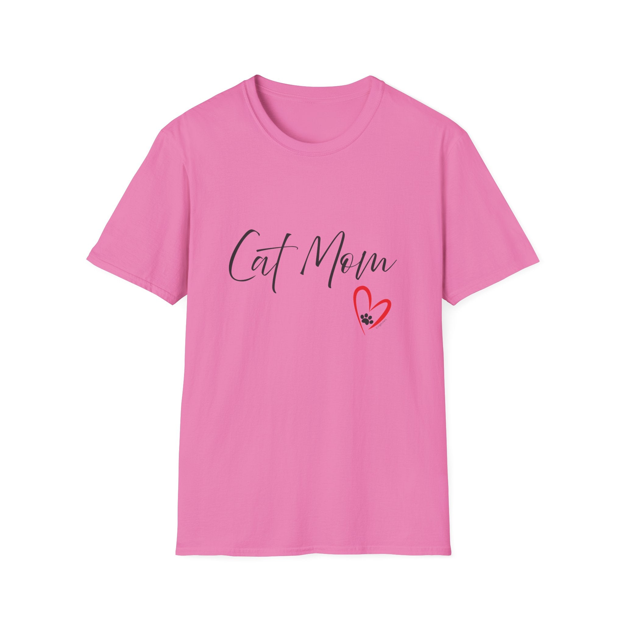 Cat Mom Heart Graphic Tee