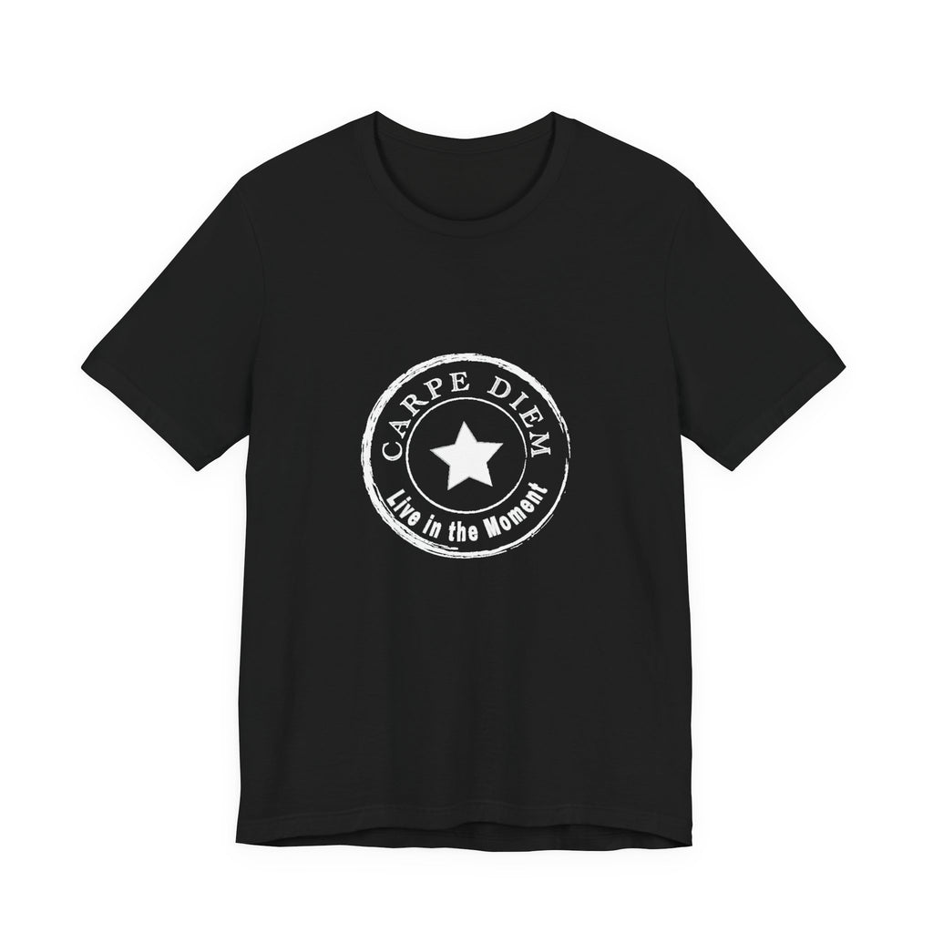Carpe Diem Live in the Moment Graphic Jersey Short Sleeve Tee