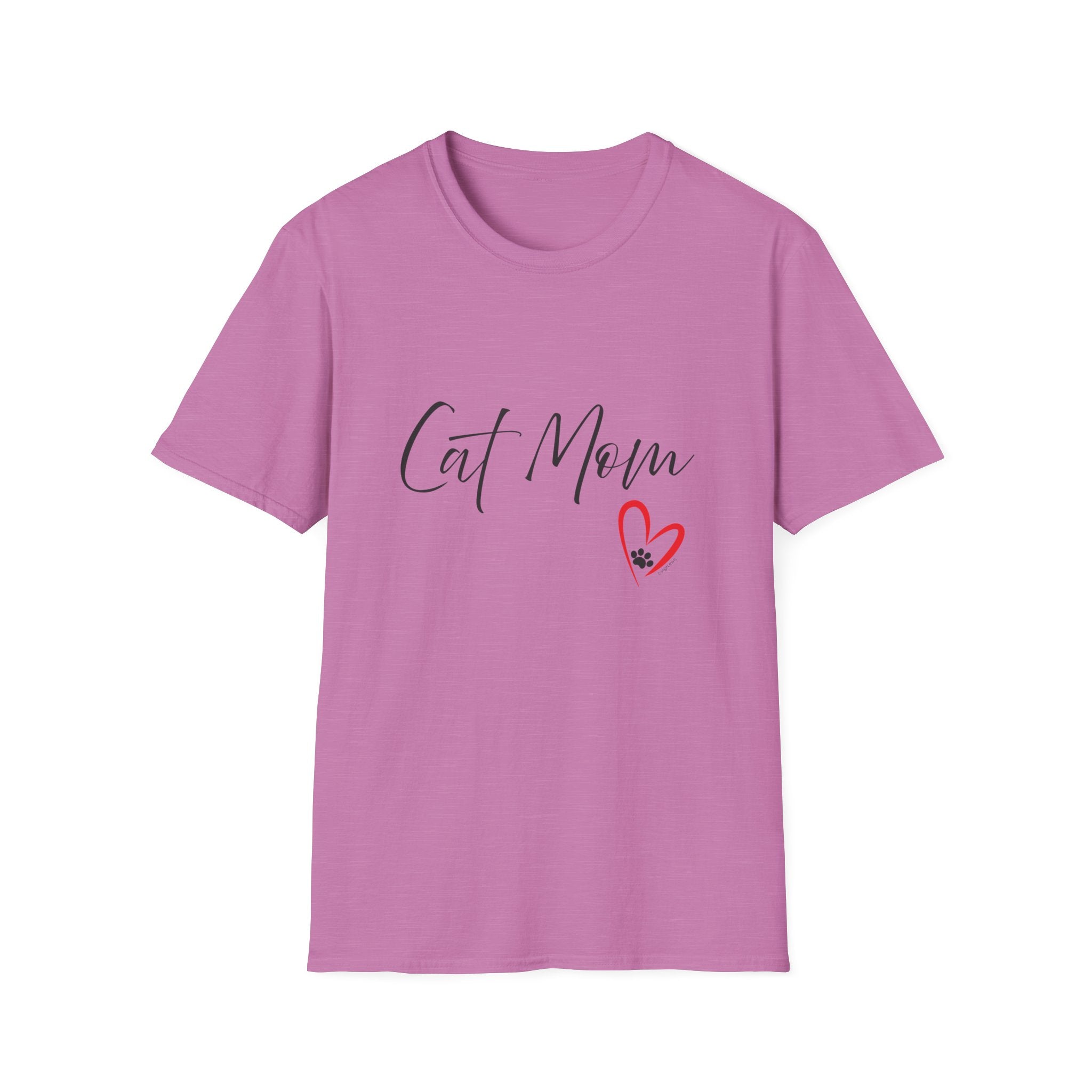 Cat Mom Heart Graphic Tee