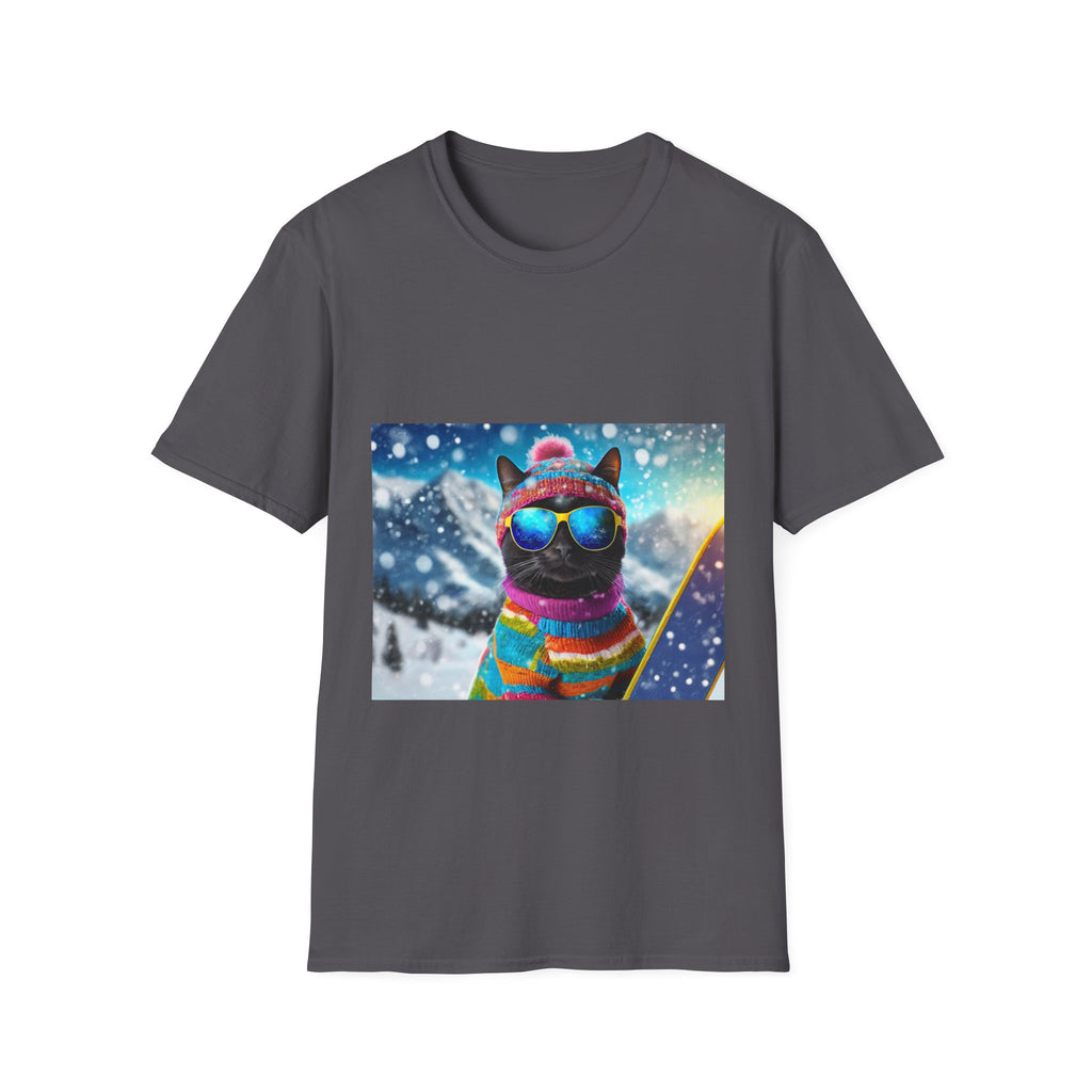 Cool Snow Cat Graphic Tee