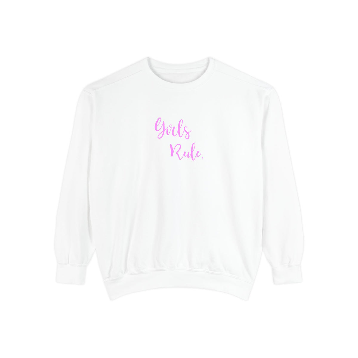 Girls Rule Cool Graphic Unisex Sweatshirt for Women and Girls